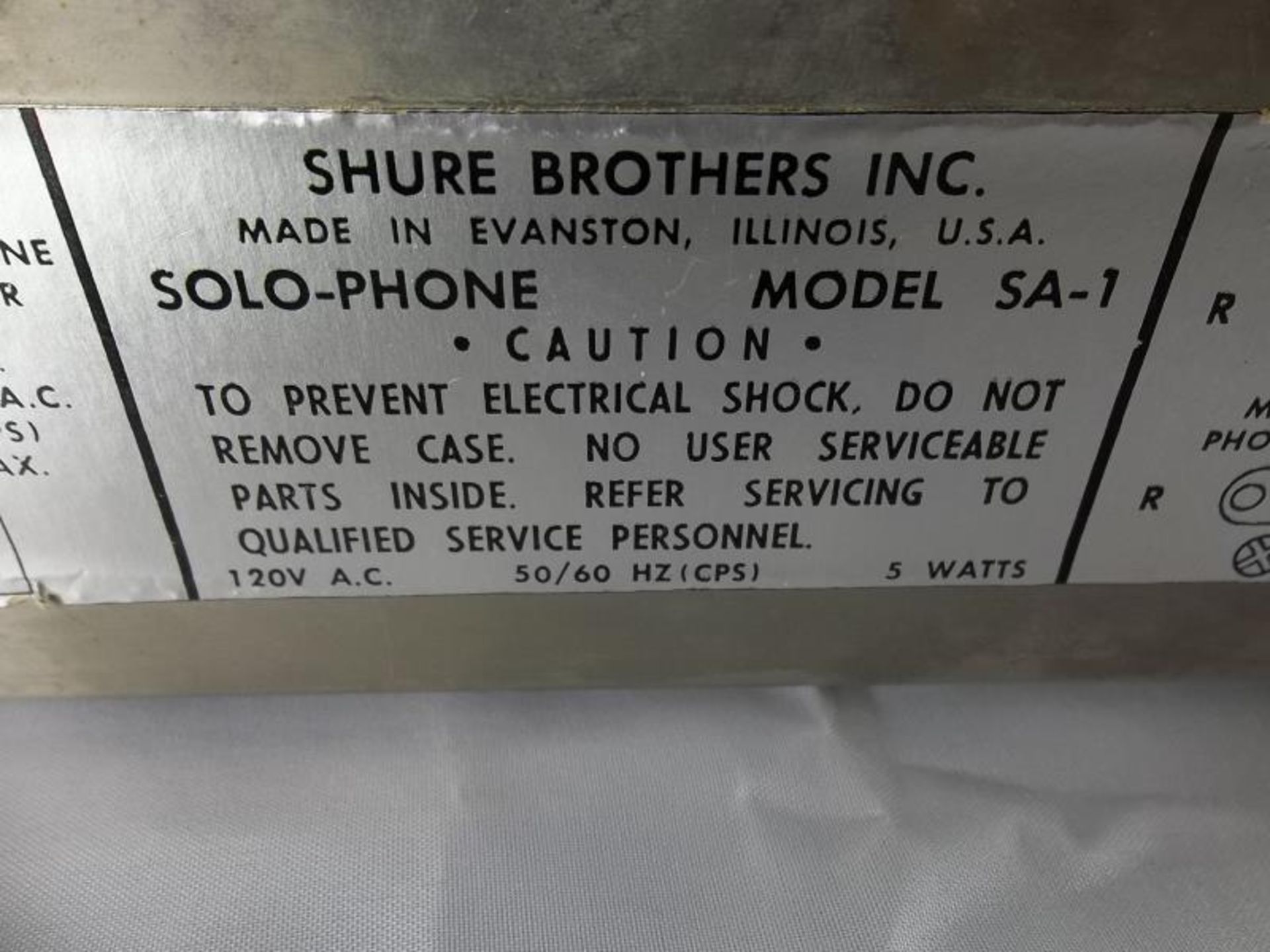 Shure Solo-phone stereo headphone amp SA-1 - Image 4 of 4
