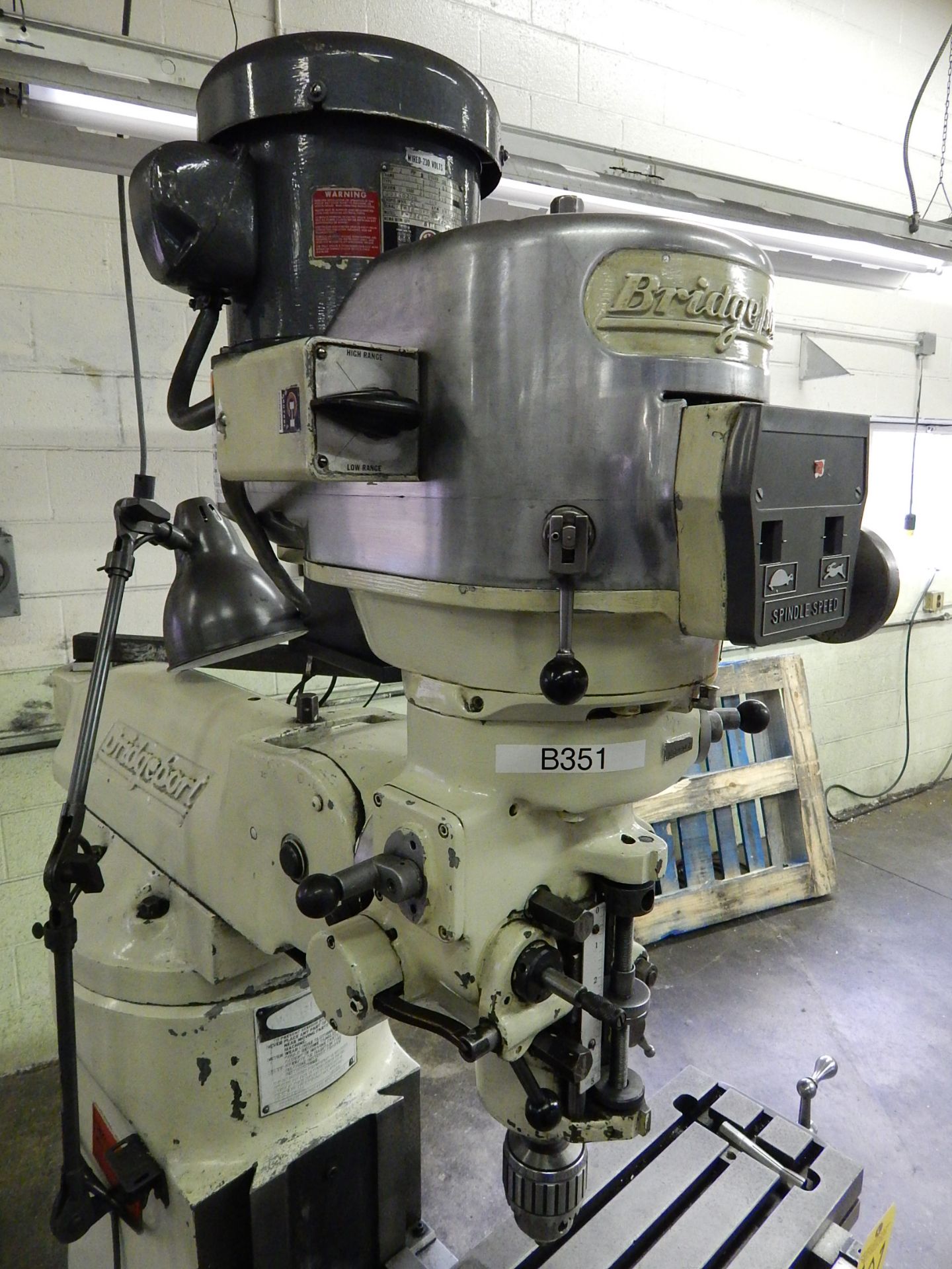 Bridgeport Series I, 2 HP Vertical Mill, s/n 12BR222588, 9 In. X 42 In. Table, Mitutoyo D.R.O., - Image 5 of 11