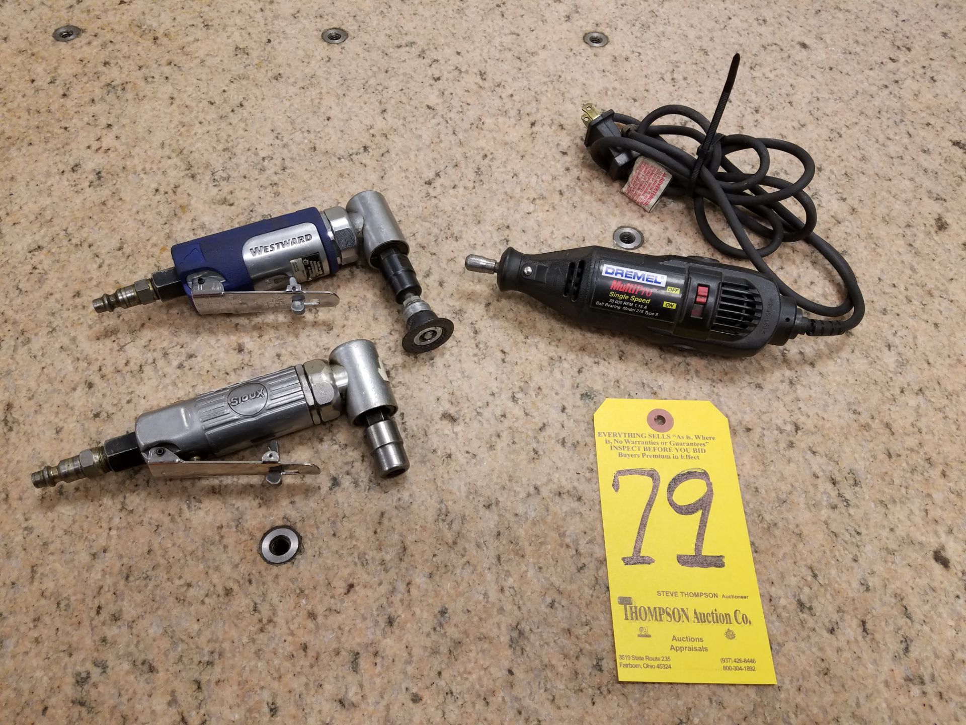 Dremel Tool and (2) Pneumatic Tools