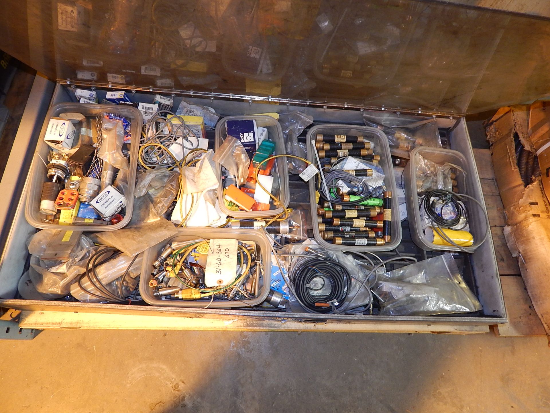 Box with Misc Electrical Supplies