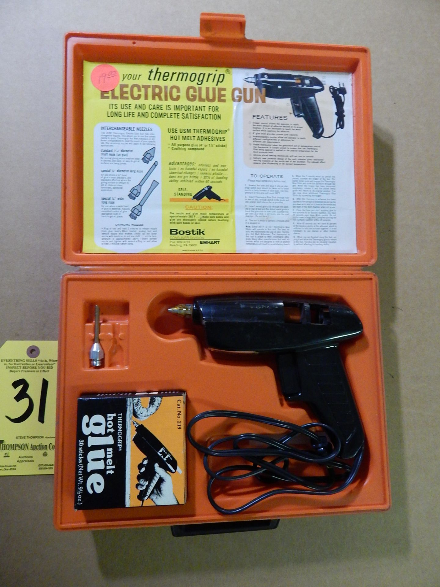 Thermogrip Electric Glue Gun