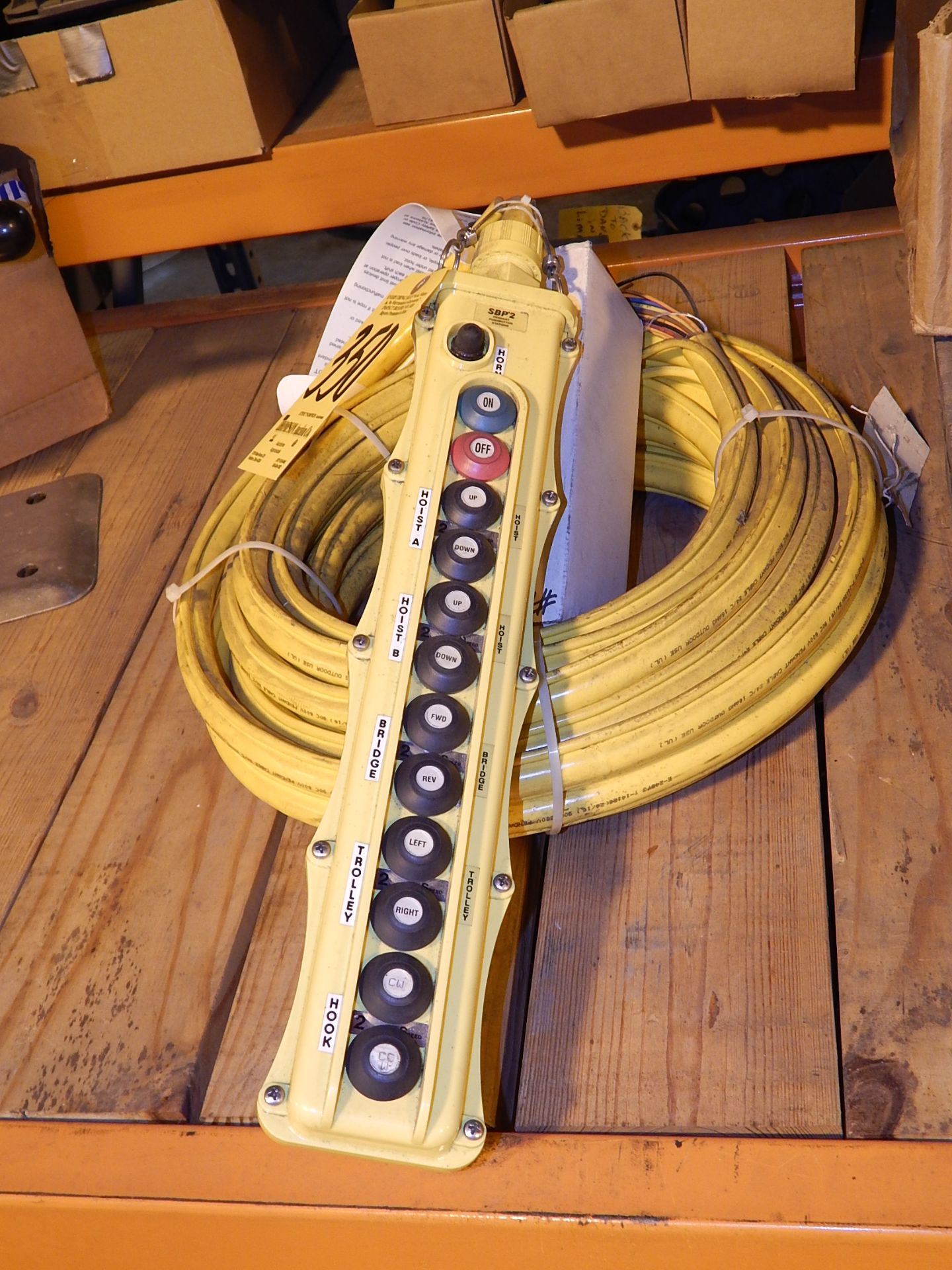 Electromotive Systems Model SBP2 Overhead Crane Pendant Control with Electric Cable