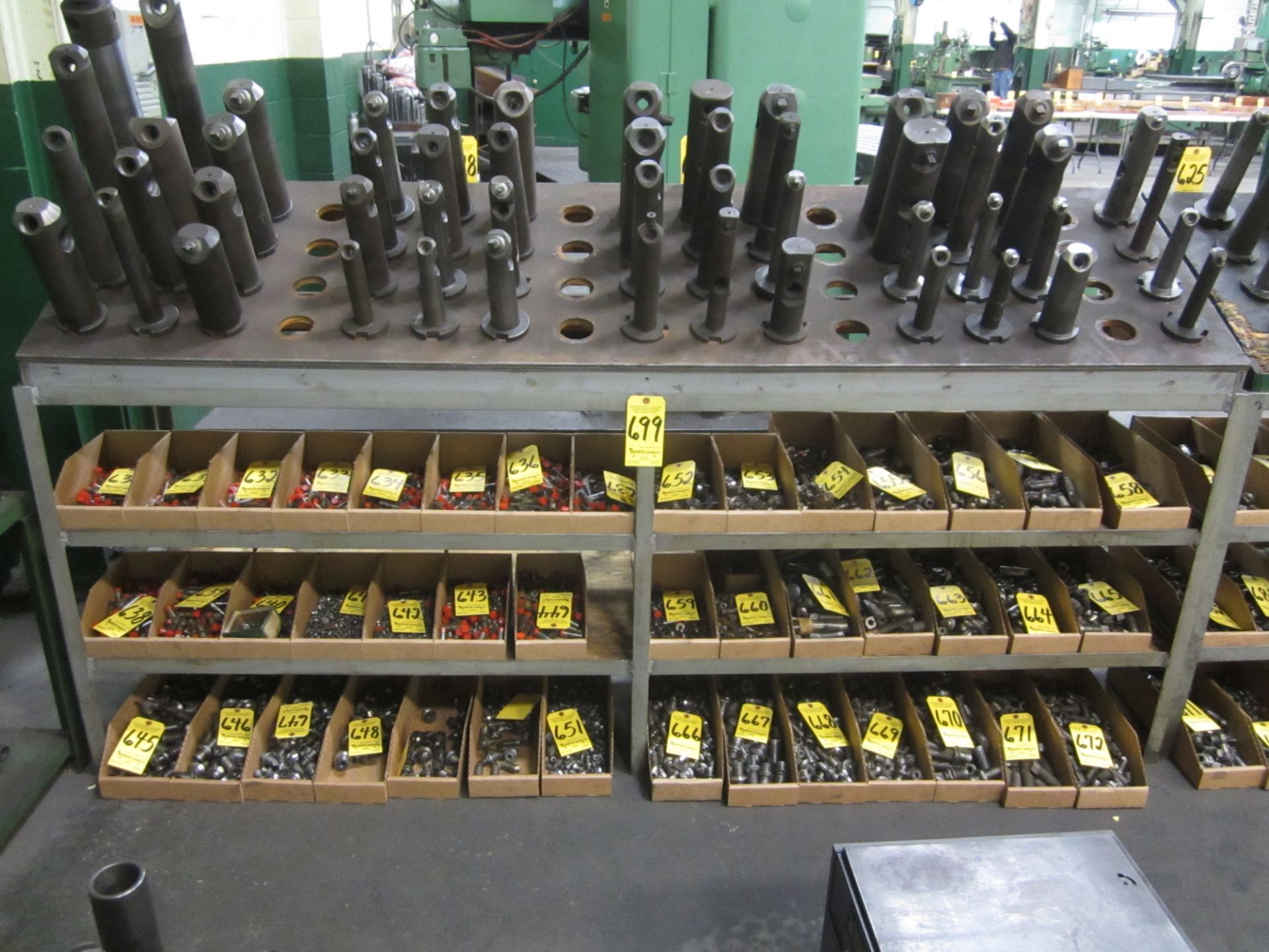 Shelving with 50 Taper Tooling Rack