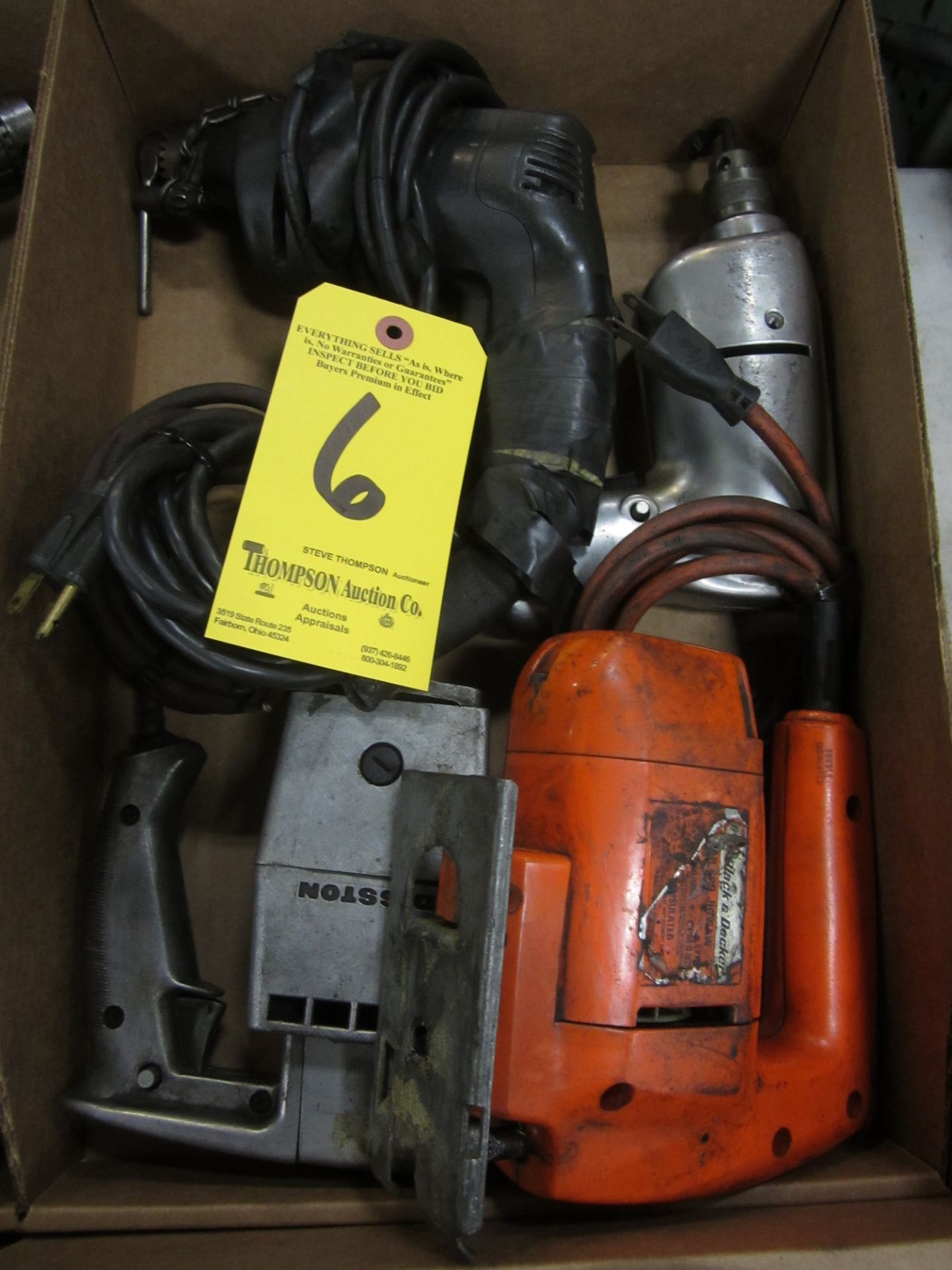(3) Electric Drills and (1) Jig Saw