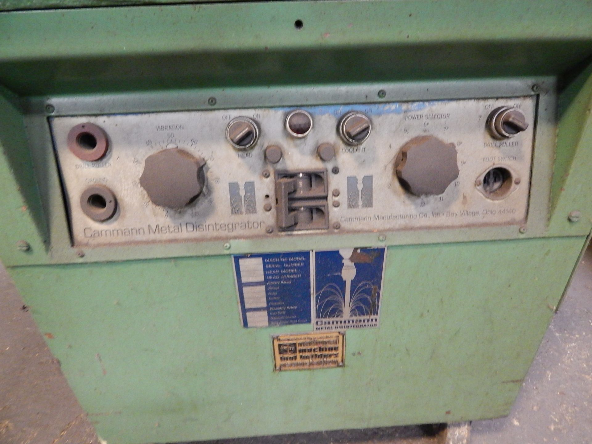 Cammann Model C-96 Tap Disintegrator, s/n 12570, Note: Needs Repair - Image 5 of 9
