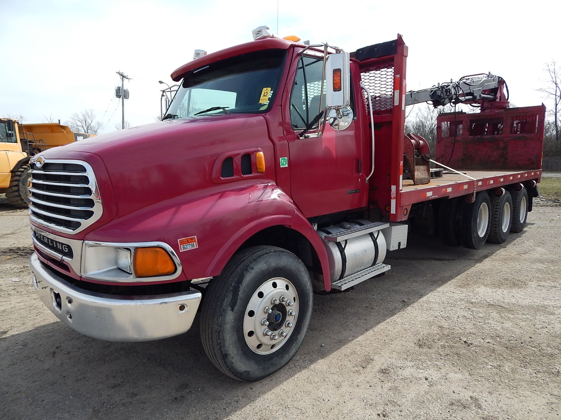 2002 Sterling LT9500 Series Tri-Axle Grapple Truck, VIN: 2FZHAZAS52AK10608, Caterpillar Model C12