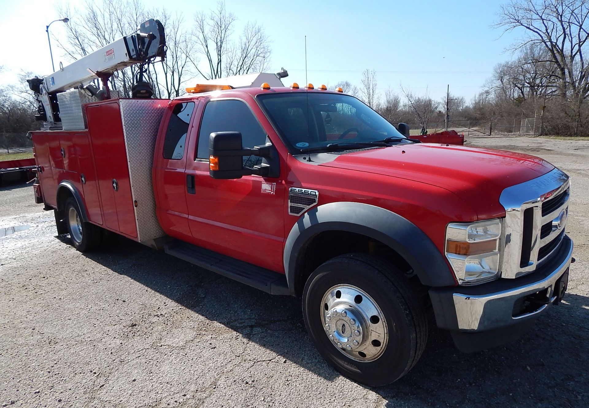 2009 Ford F550 XLT Super Duty Dually Service Truck, VIN: 1FDAX56R99EA23436, V-8 Power Stroke - Image 3 of 48