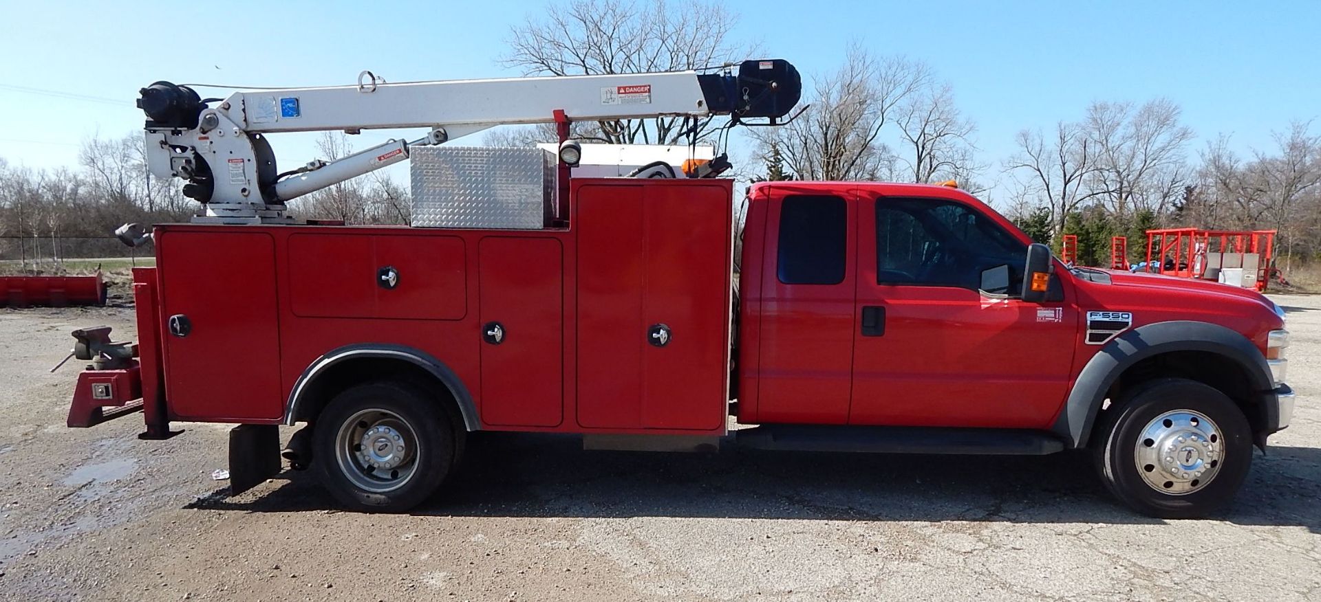 2009 Ford F550 XLT Super Duty Dually Service Truck, VIN: 1FDAX56R99EA23436, V-8 Power Stroke - Image 4 of 48