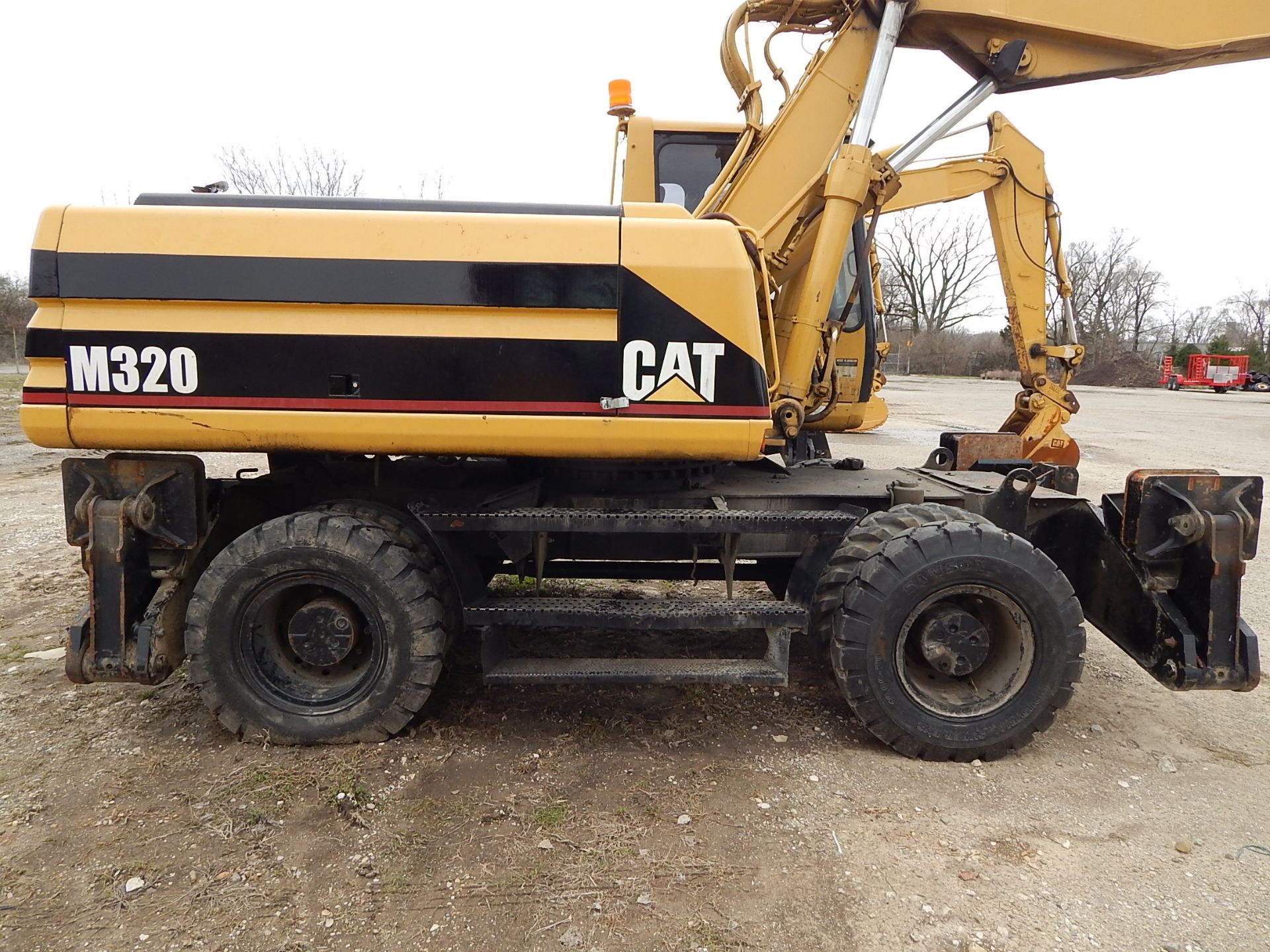 2000 Caterpillar Model M320 Mobile Excavator SN 06WL00522, (4) Outriggers, Dual Tires, Enclosed Cab, - Image 3 of 25