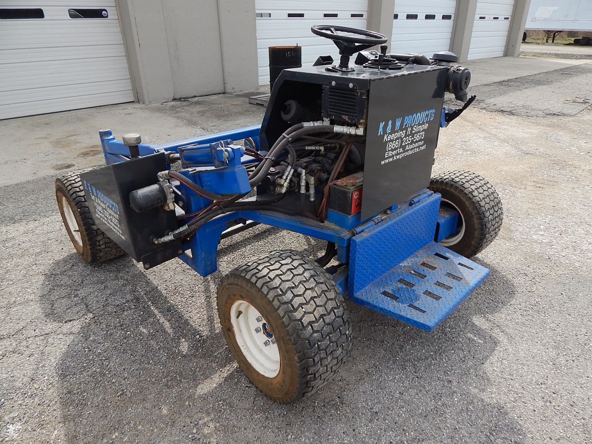 K&W Products Model SR-42 Big Roll Turf Installer, Daihatsu DM950 DT Diesel Engine, 4-Wheel Drive, - Image 2 of 9