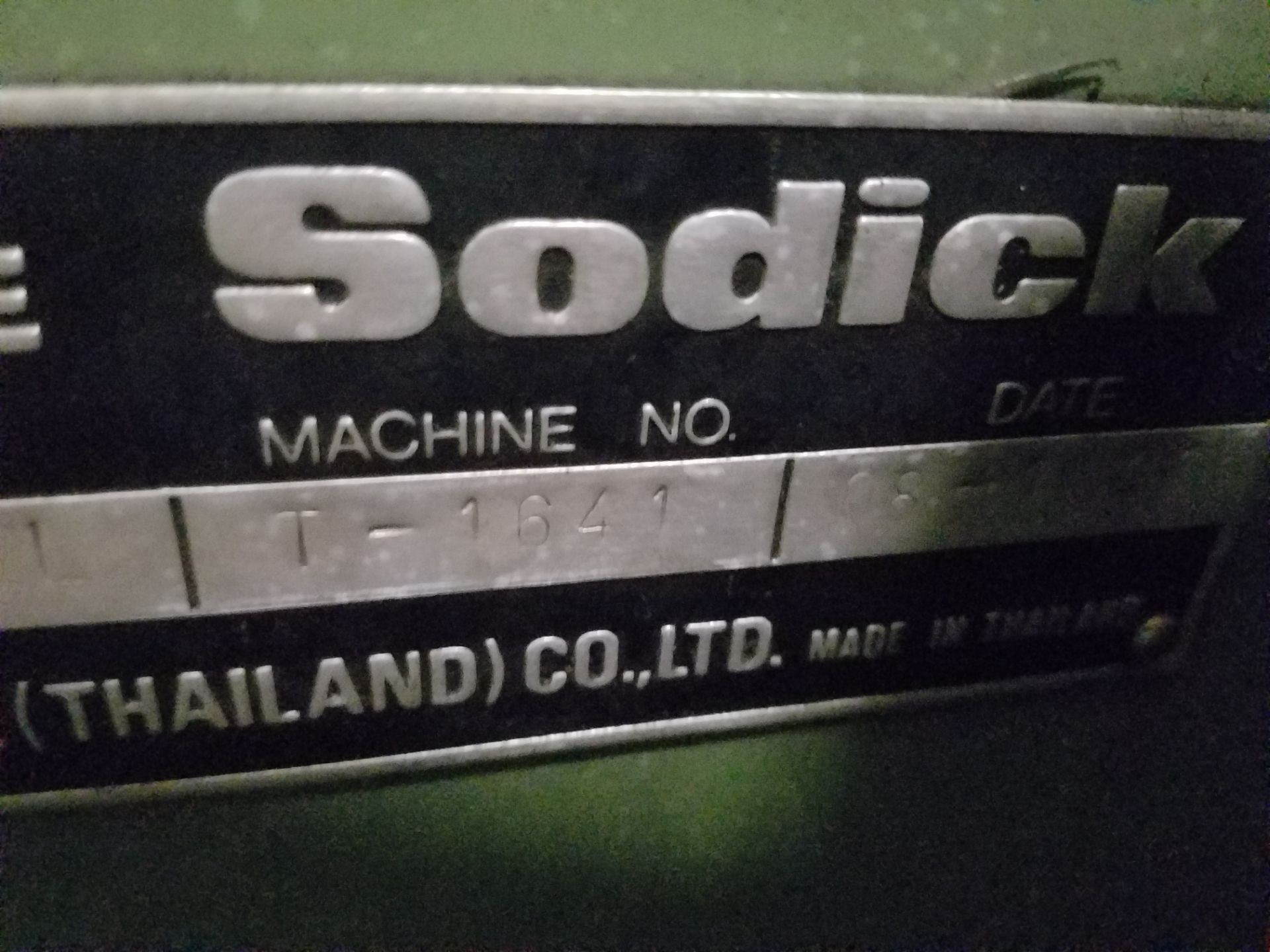 Sodick Model A280L CNC Wire EDM, s/n I-1641, New 1991, Sodick Mark EX-EDW CNC Control, 11.82 In. X - Image 3 of 4