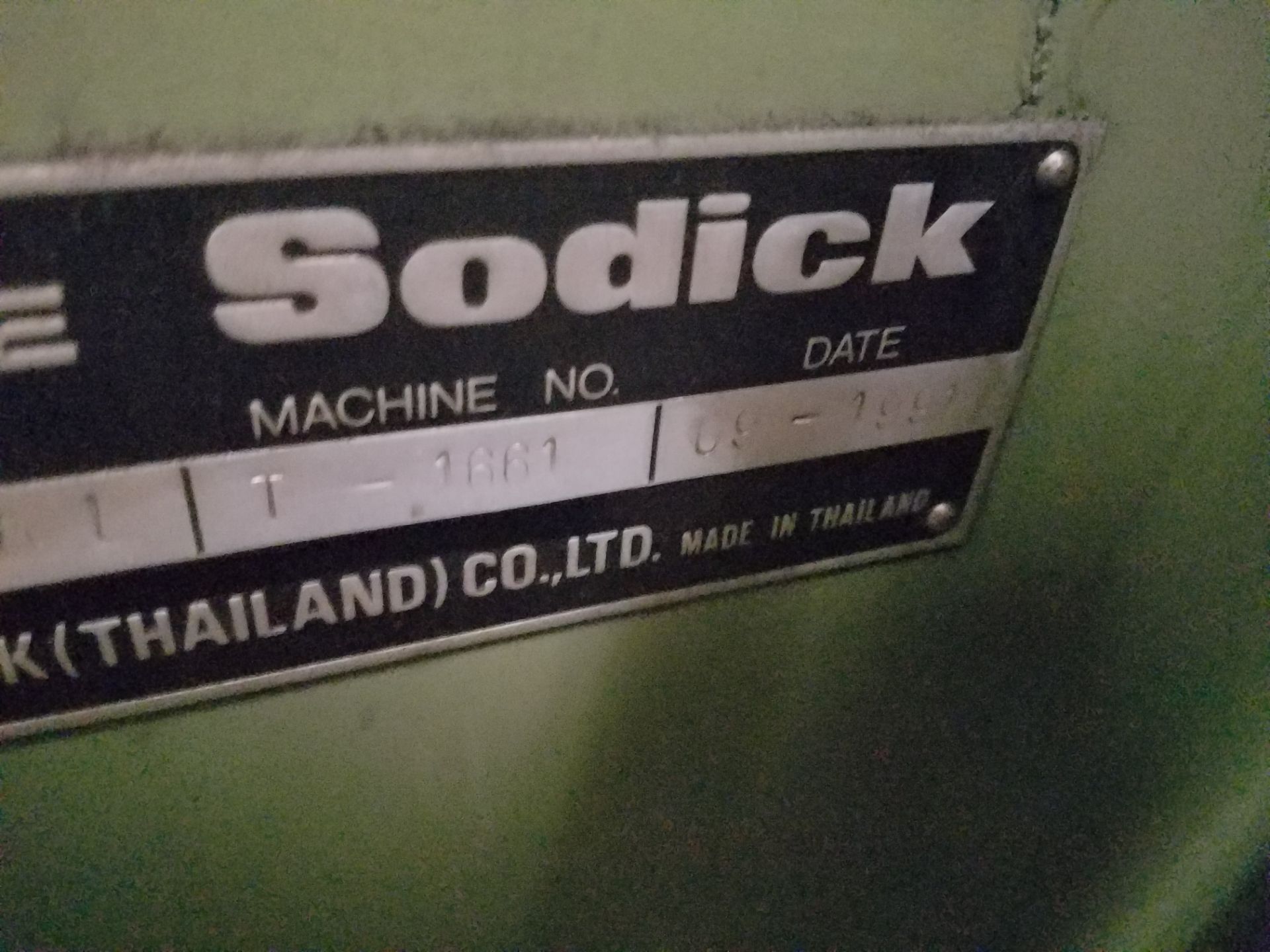 Sodick Model A280L CNC Wire EDM, s/n I-1661, New 1991, Sodick Mark EX-EDW CNC Control, 11.82 In. X - Image 3 of 4