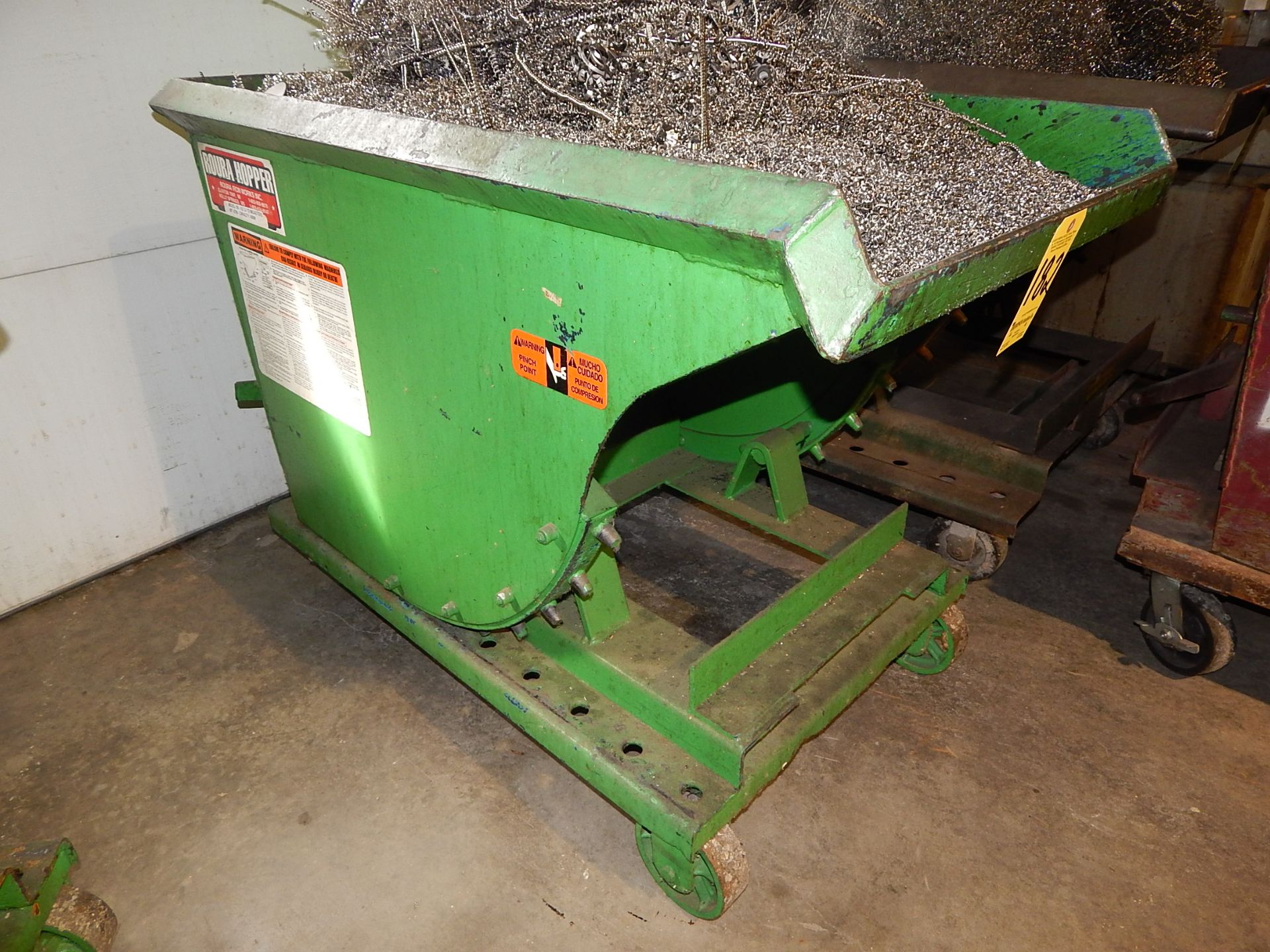 Roura Hopper Model 105 Self Dumping Hopper, 1/3 Yd. Capacity