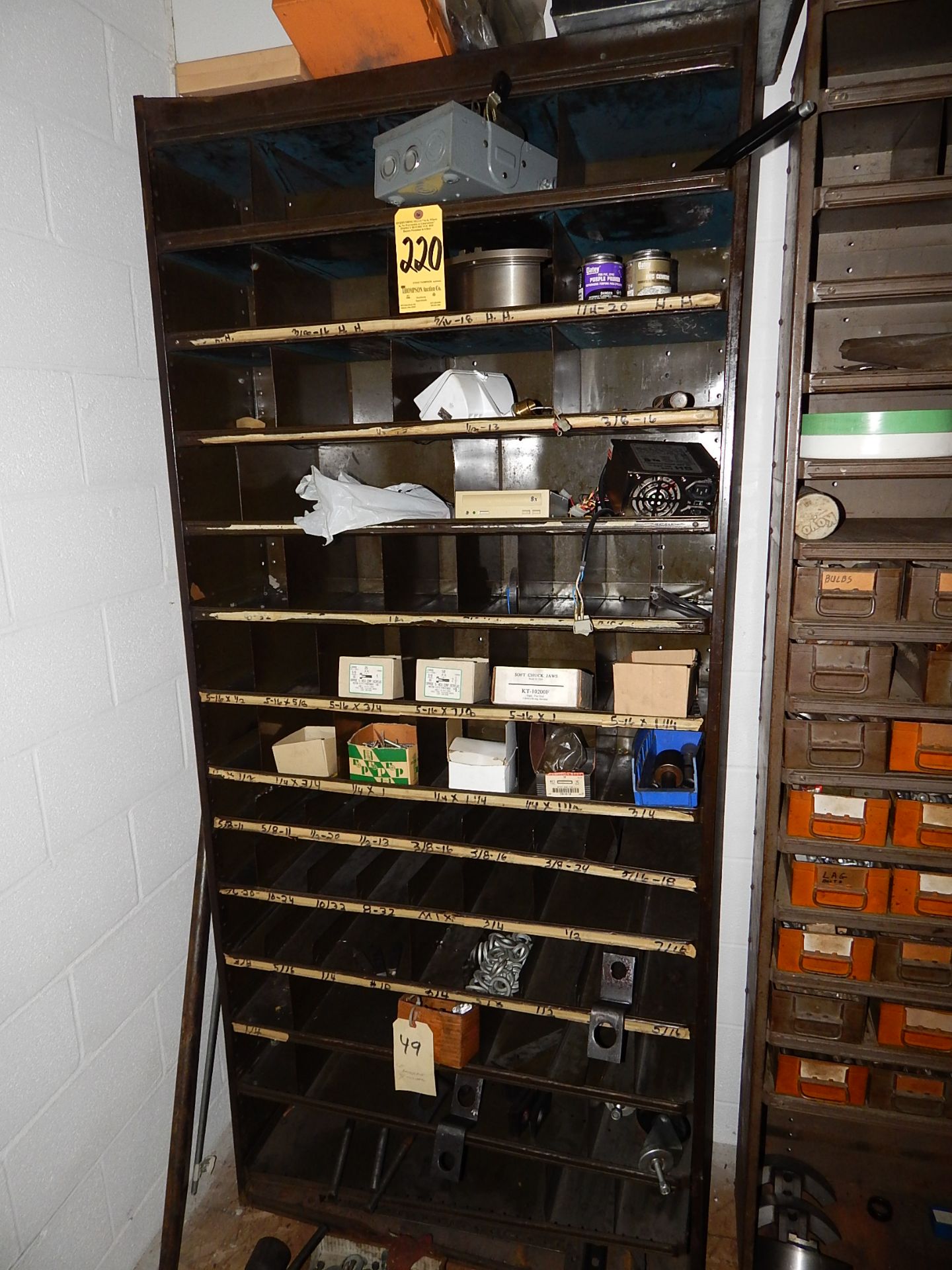 Metal Shelving & Contents, NOTE Located on Mezzanine
