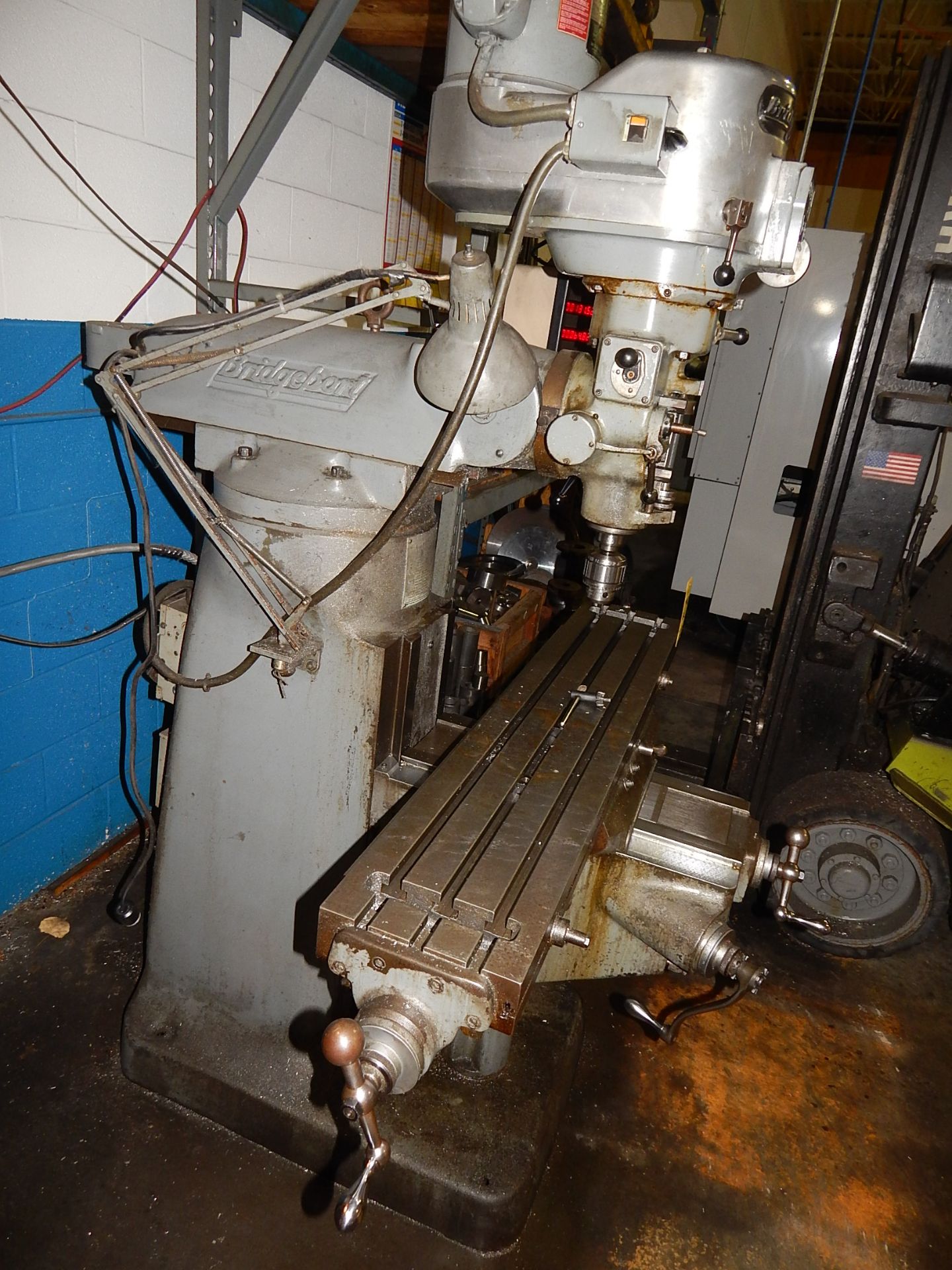 Bridgeport Series I 2HP Variable Speed Vertical Mill SN 12BR225307, 9"x 48" Table, Anilam Mini - Image 4 of 4