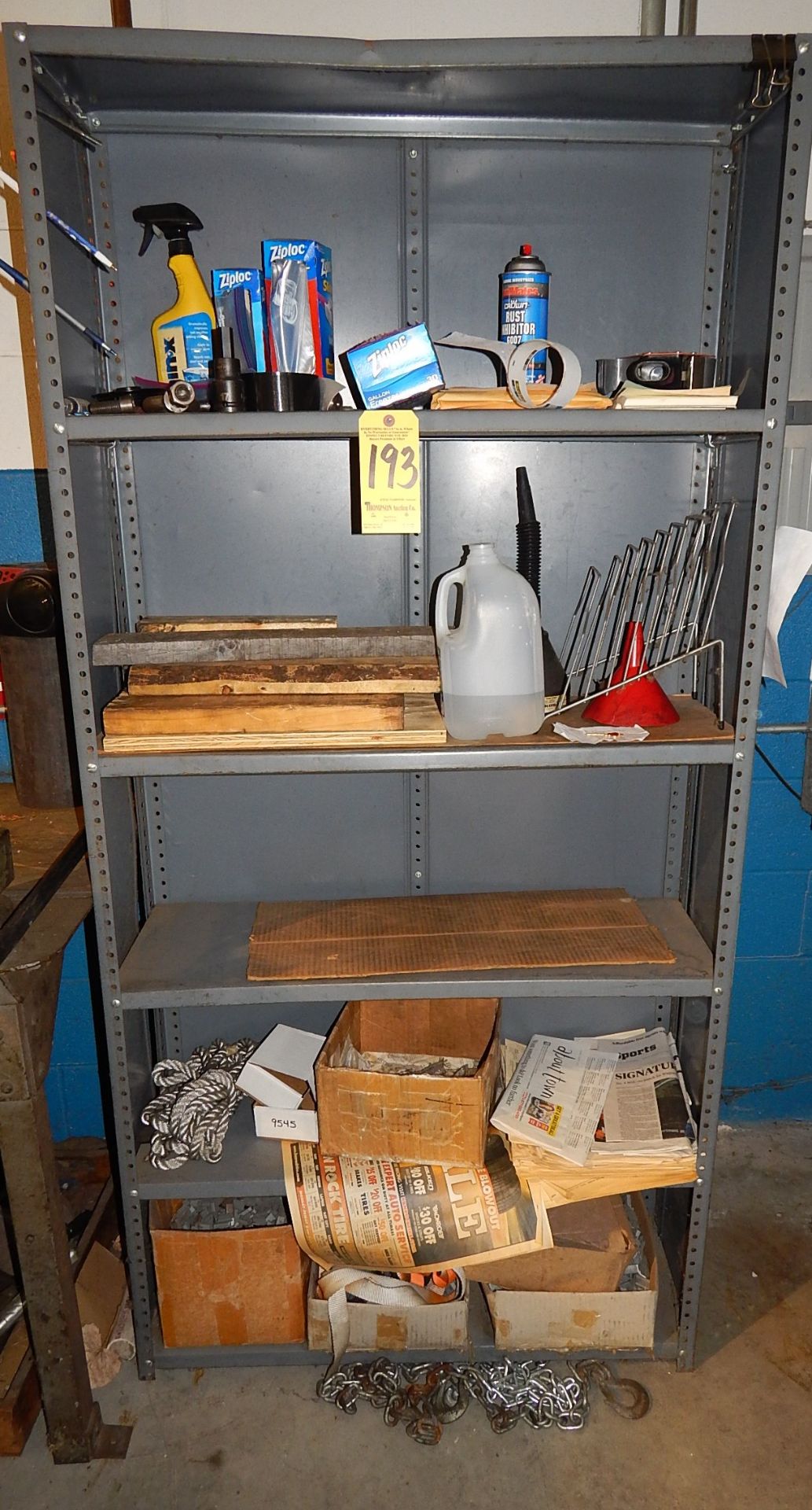 Metal Shelving & Contents