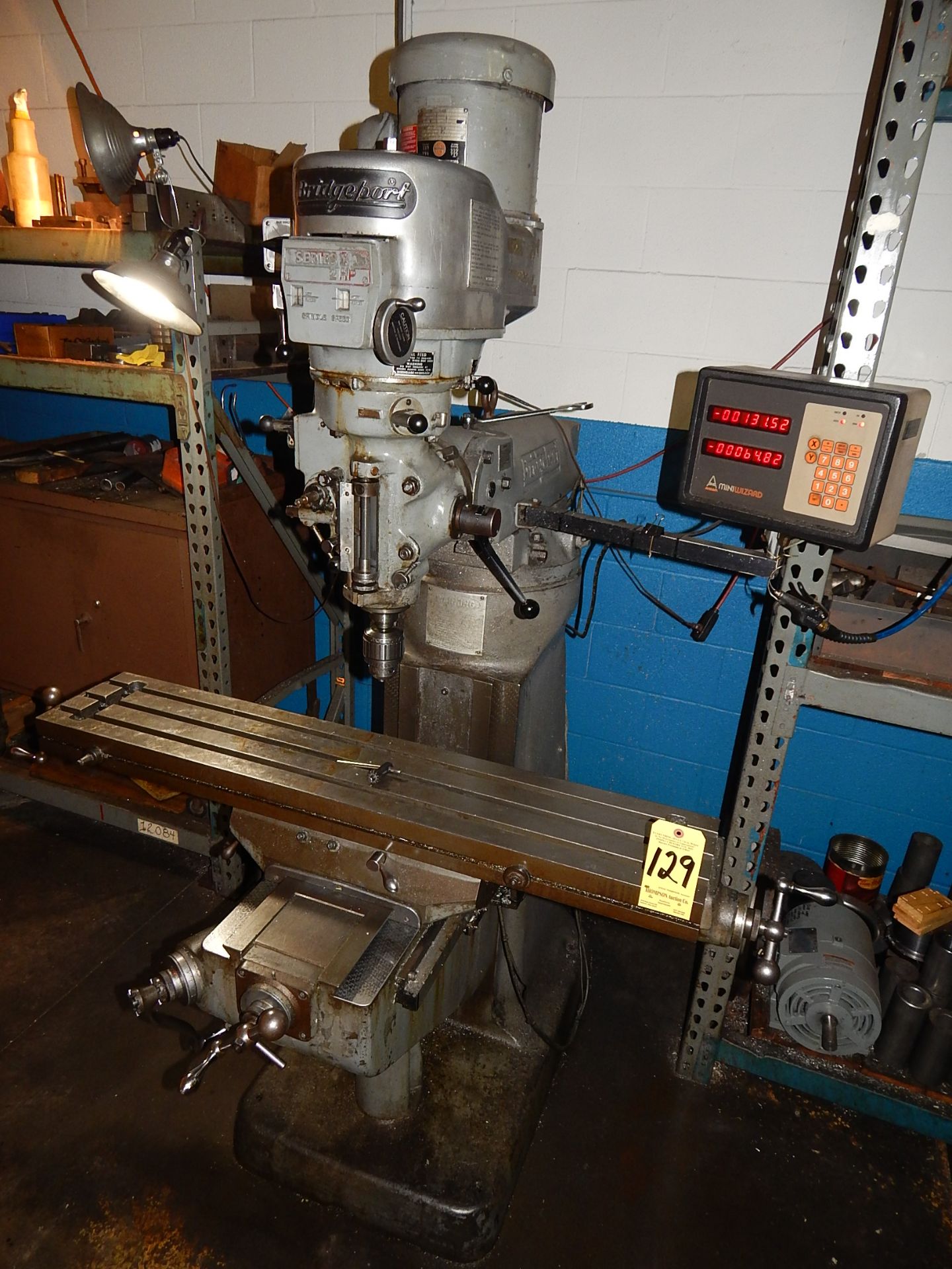 Bridgeport Series I 2HP Variable Speed Vertical Mill SN 12BR225307, 9"x 48" Table, Anilam Mini - Image 2 of 4