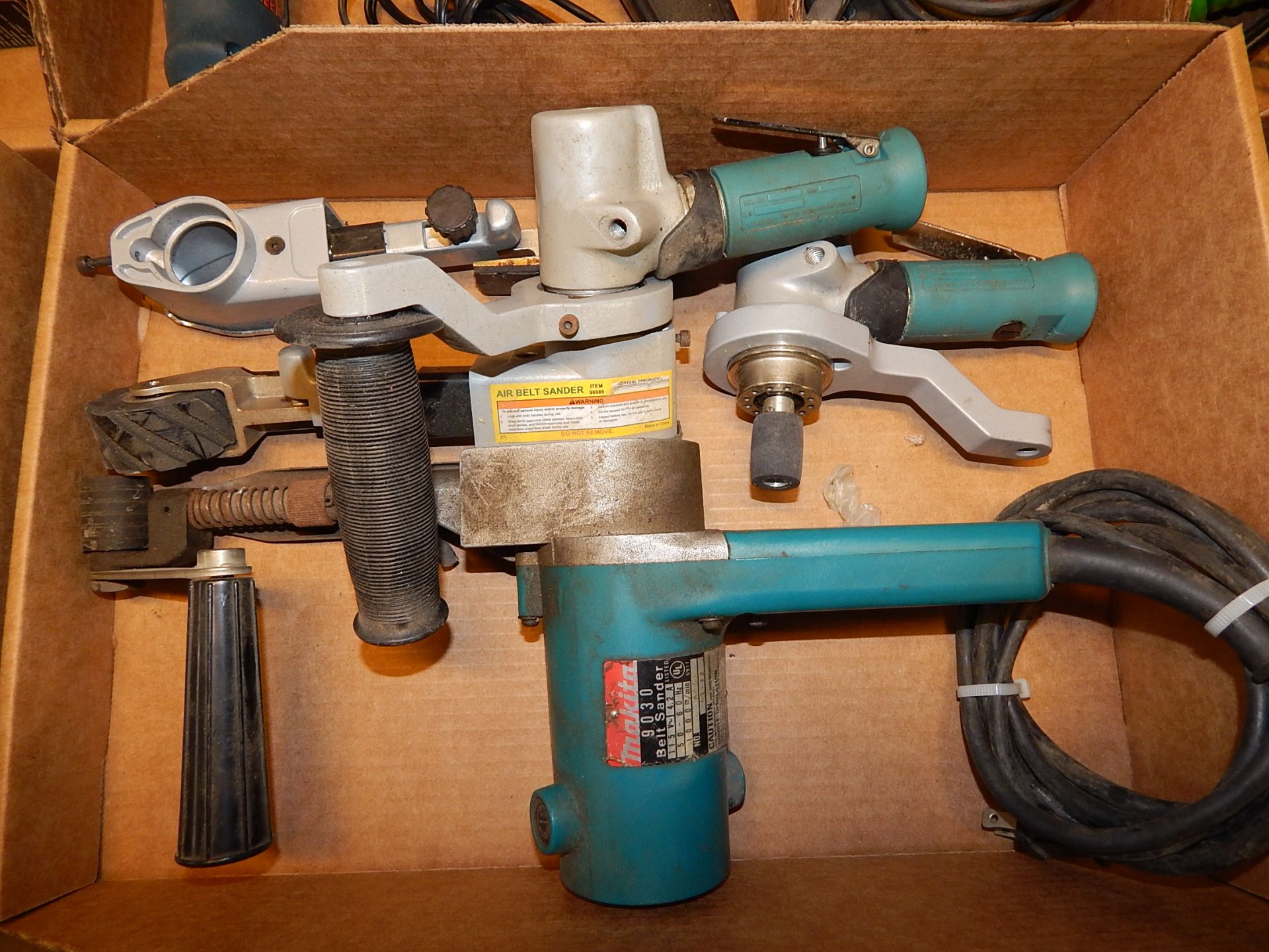 Makita 9030 Belt Sander and Central Pneumatic Air Belt Sander