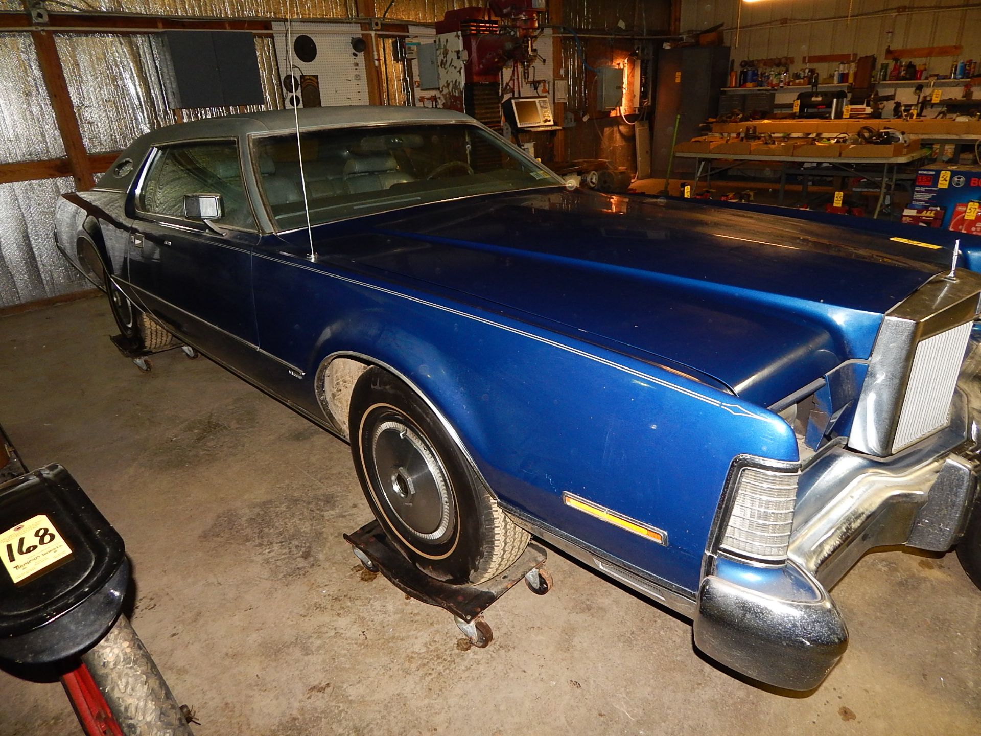 1973 Lincoln Mark IV 2-Door Coupe, VIN 3Y89A845393, Leather, PW, PL, Automatic, 11,380 Miles showing - Image 3 of 7