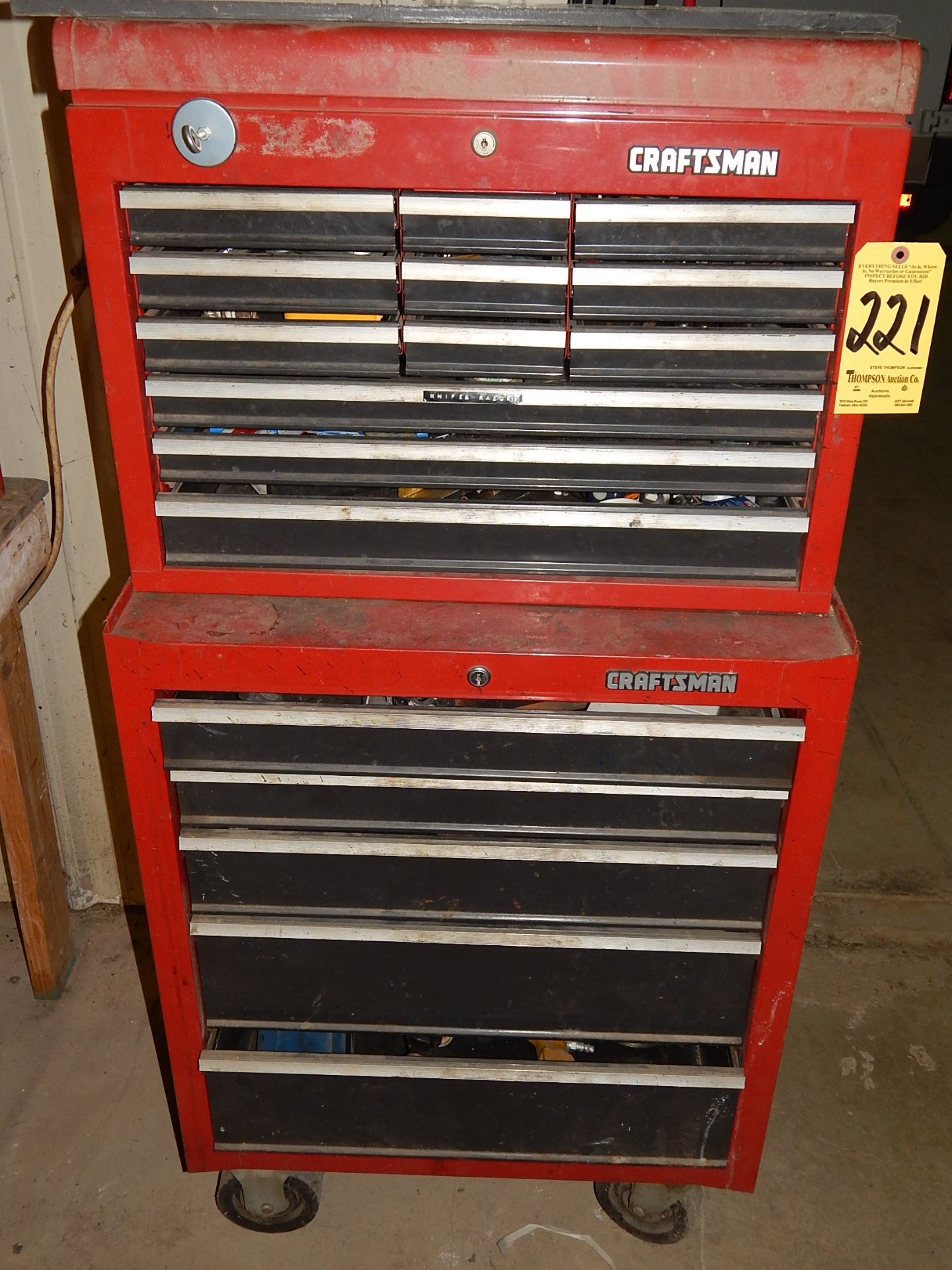 Craftsman Roll Around Tool Chest w/Pegboard