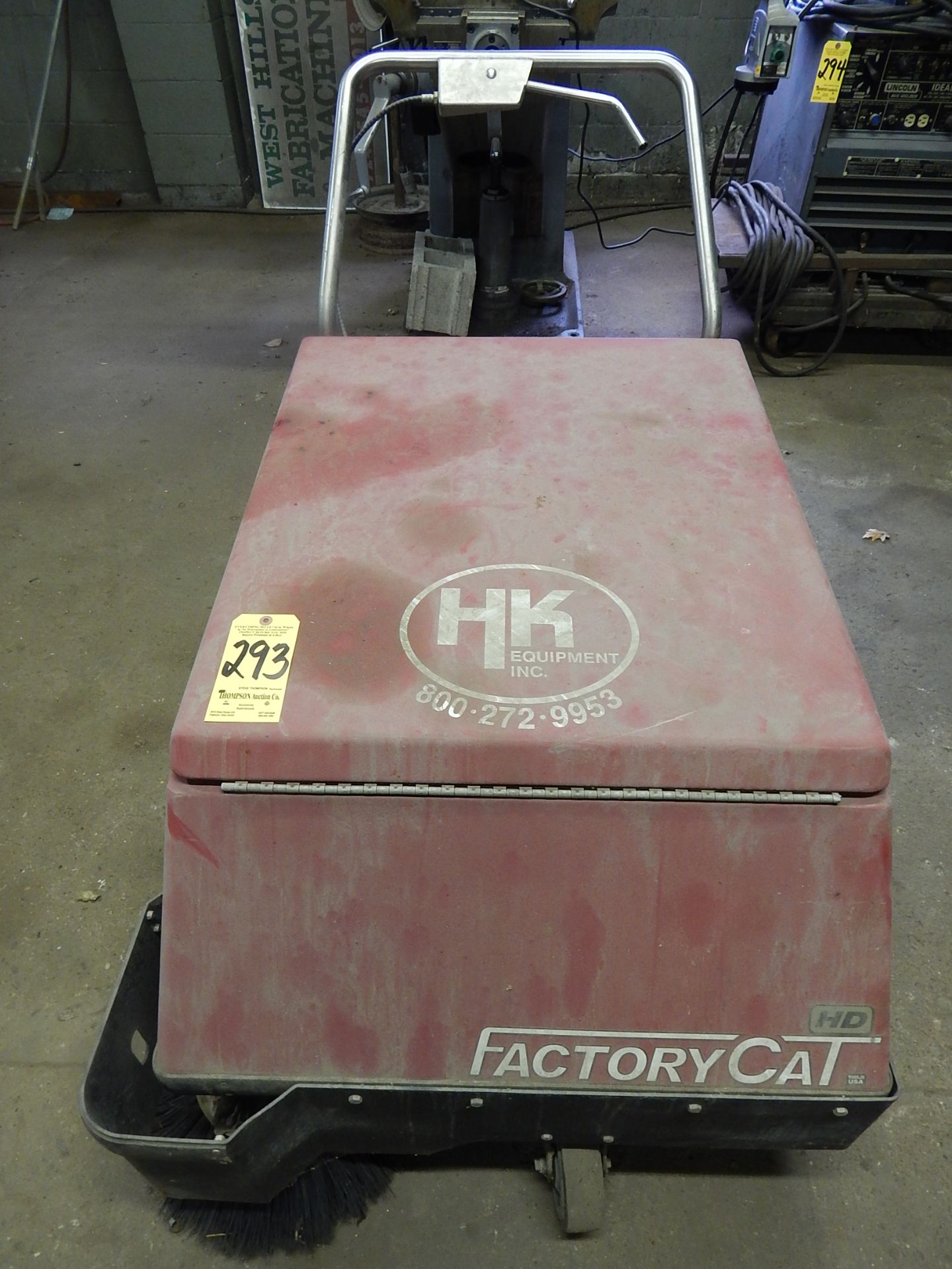 Factory Cat Model 34 Walk Behind Electric Floor Sweeper, s/n 52471