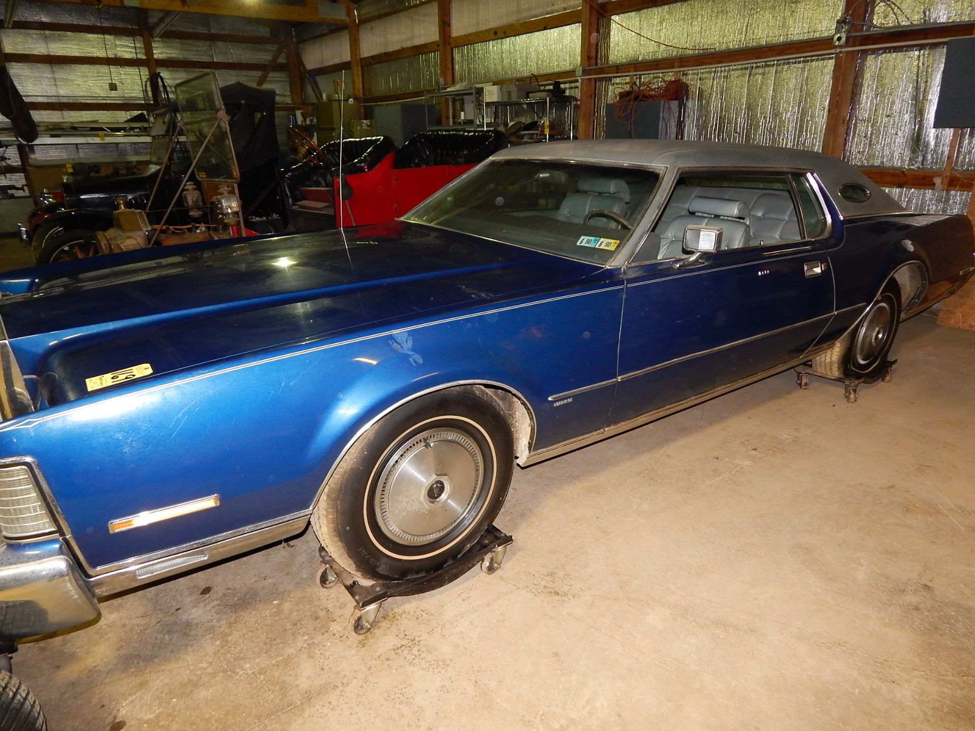 1973 Lincoln Mark IV 2-Door Coupe, VIN 3Y89A845393, Leather, PW, PL, Automatic, 11,380 Miles showing - Image 2 of 7