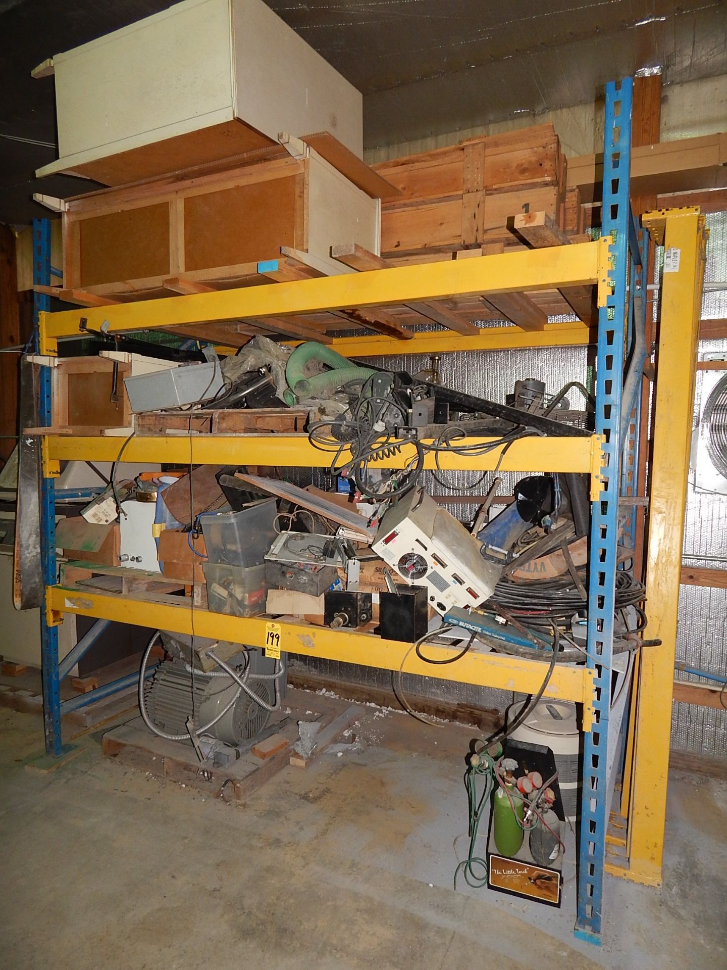 Pallet Shelving and Contents