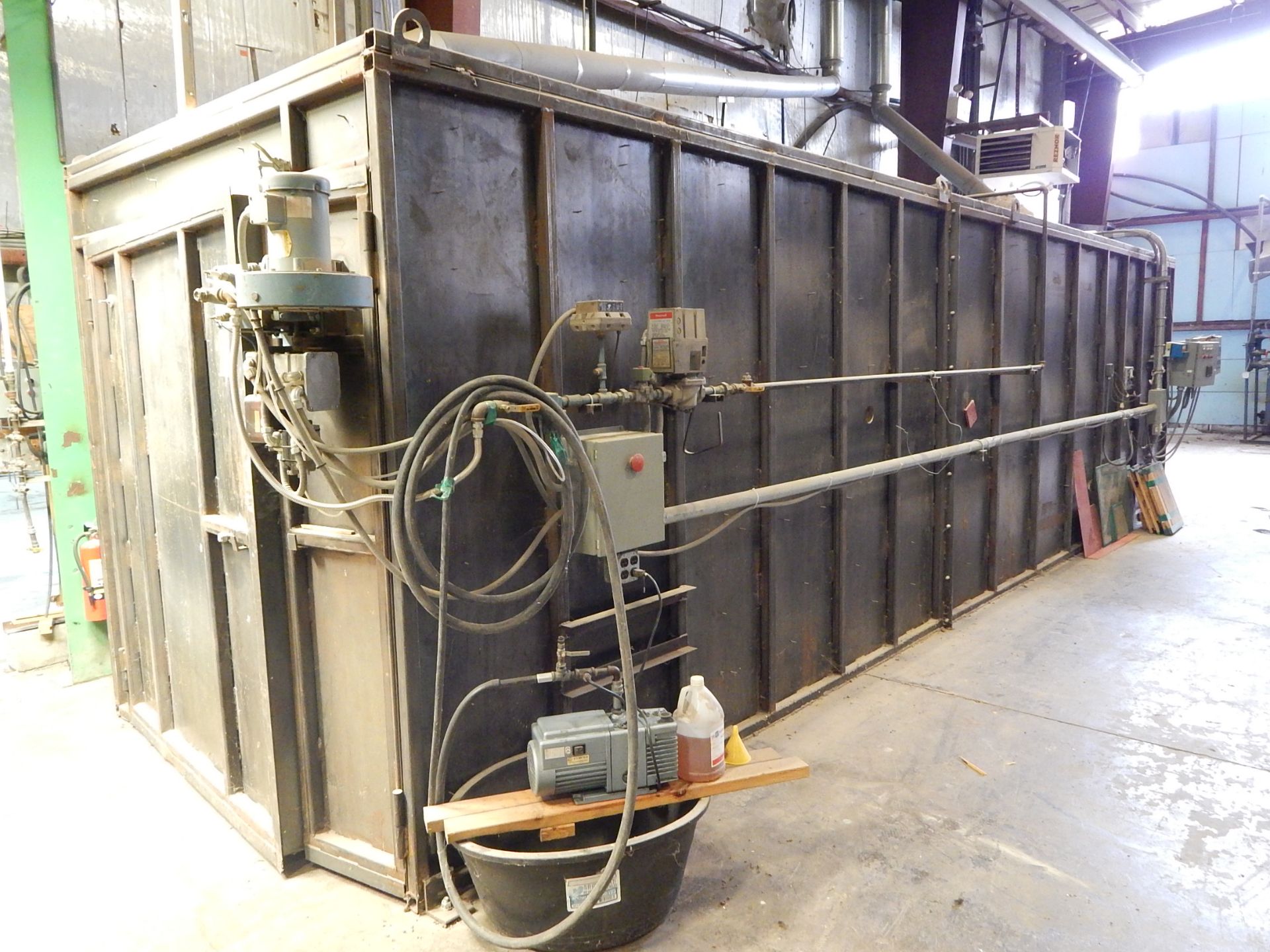 Custom Built Drying Oven, Approx. 35' Long, Inside Dimensions: 88"W x 29'L x 92"H, Door, Opening: