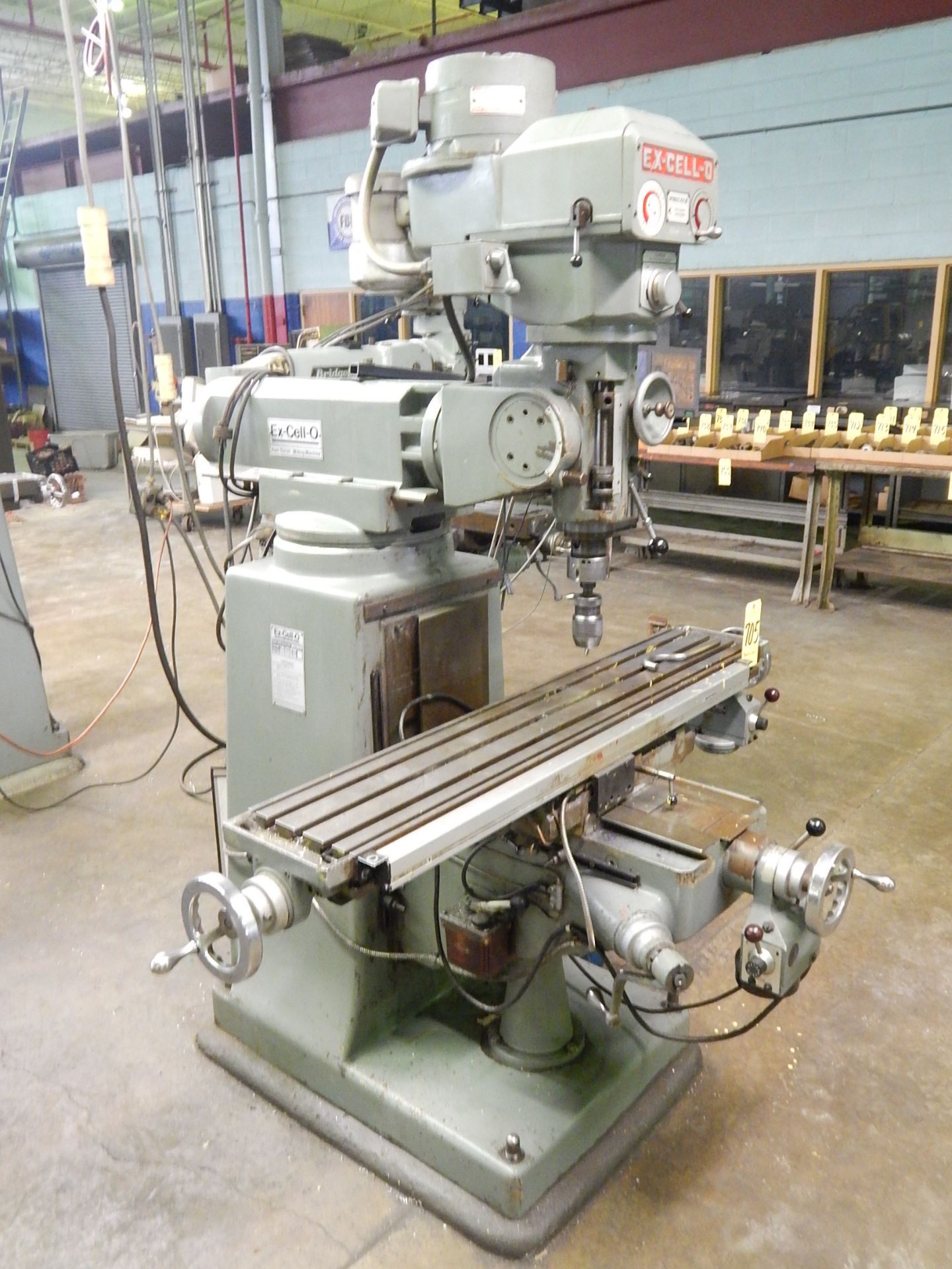 Ex-Cell-O Model 602 Vertical Mill, s/n 6029538, Mitutoyo D.R.O., Servo Power Table Feed - Image 4 of 8