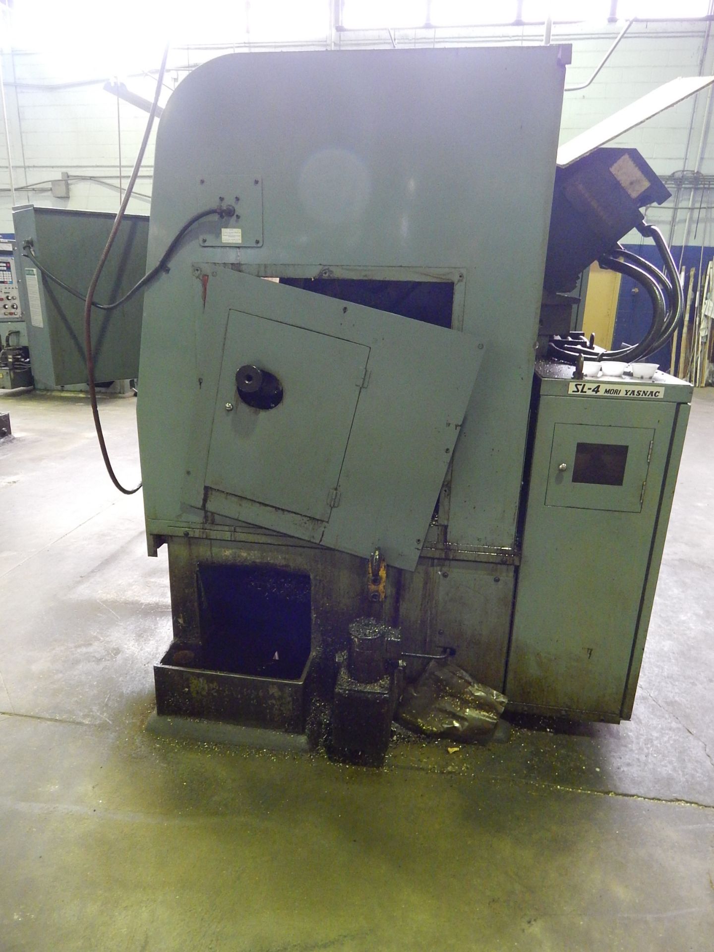 Mori-Seiki SL-4 CNC Turning Center, s/n 797, Yasnac 2000-GII CNC Control, 10 In. 3-Jaw Chuck, 25.5 - Image 9 of 11