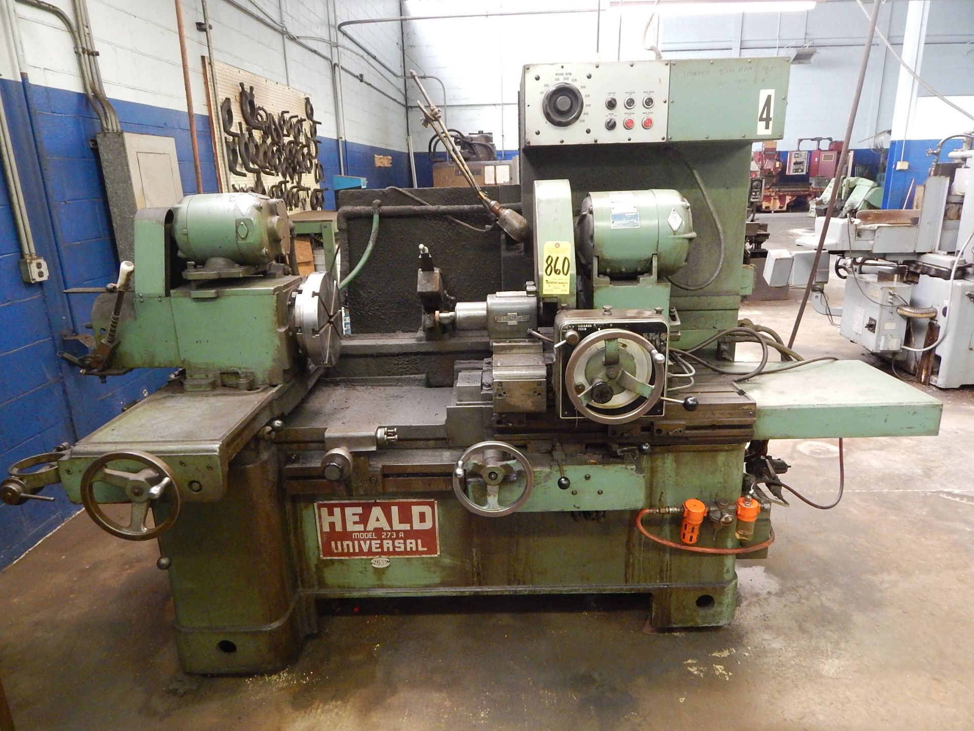 Heald Model 273A Internal Grinder, s/n 42098, 25,000 RPM Heald Red Head, Dresser, Sine Bar - Image 2 of 11