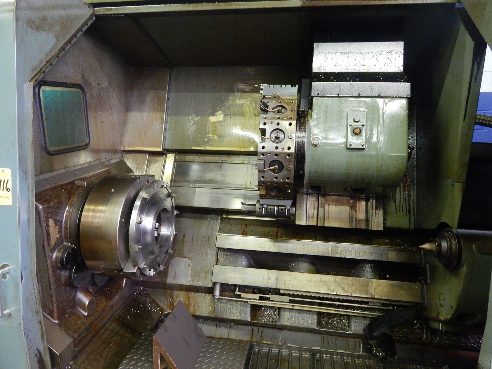 Mori Seiki Model SL-7B CNC Turning Center, s/n 218, Fanuc 6TB CNC Control, 6 Inch Spindle - Image 3 of 11