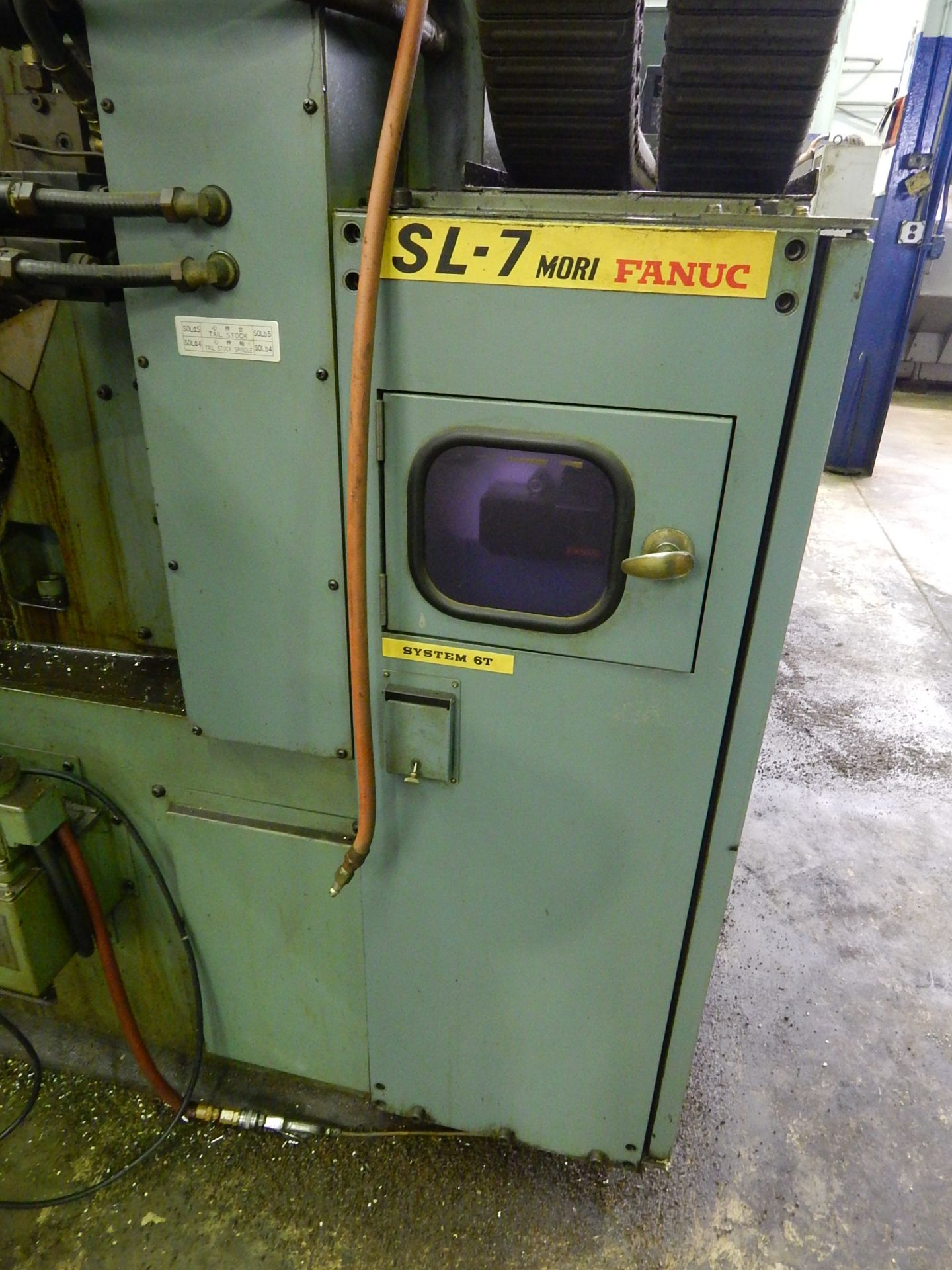 Mori Seiki Model SL-7B CNC Turning Center, s/n 226, Fanuc 6TB CNC Control, 6 Inch Spindle - Image 11 of 12