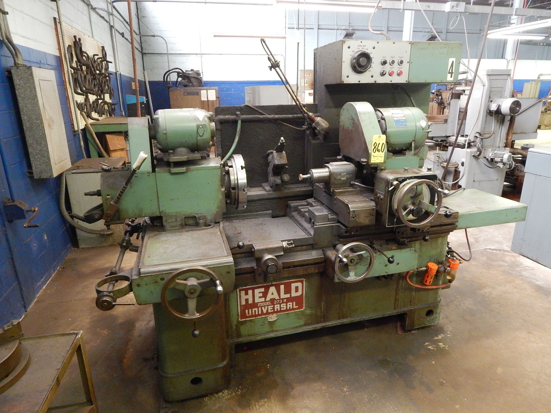 Heald Model 273A Internal Grinder, s/n 42098, 25,000 RPM Heald Red Head, Dresser, Sine Bar - Image 11 of 11