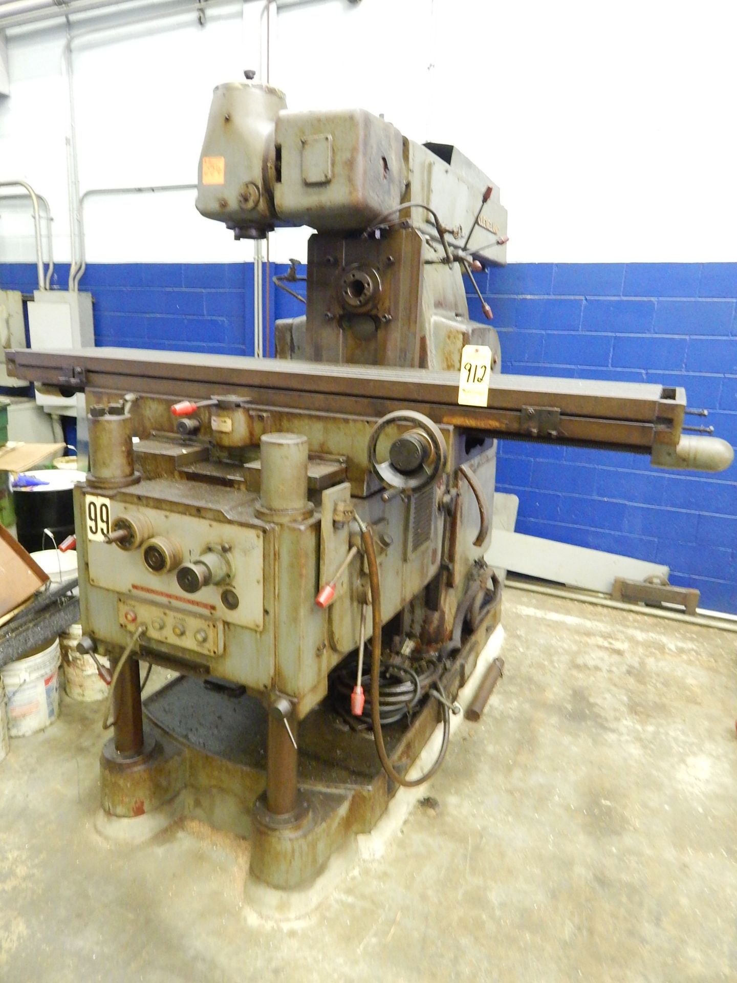 Cleveland Model 5HM Heavy Duty Horizontal Mill with Factory Vertical Head, s/n 5045, 50 Taper, 18 - Image 2 of 17