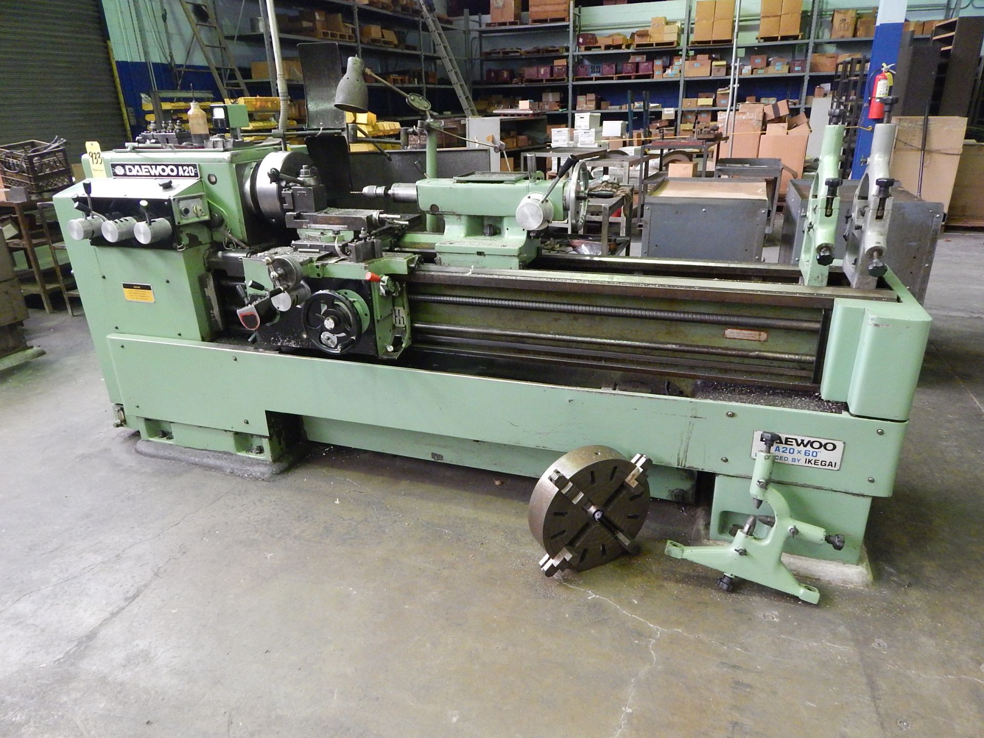 Daewoo/Ikegai Model A20 Engine Lathe, s/n 150149, 20 In. X 60 In. Capacity, Inch/Metric,12 Inch 3- - Image 3 of 13