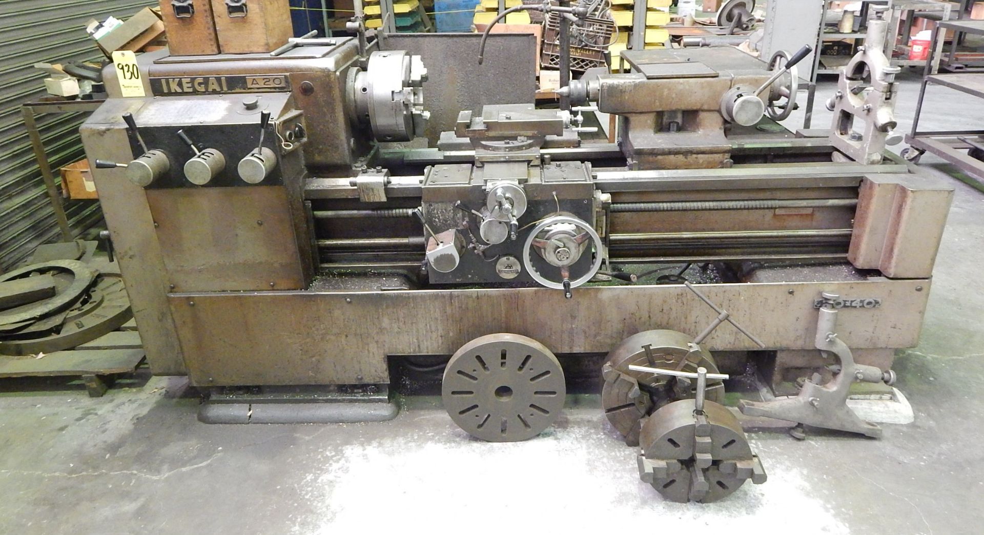 Ikegai Model A20 Engine Lathe, s/n 9534T, 20 In. X 60 In. Capacity, Inch/Metric,12 Inch 3-Jaw Chuck,