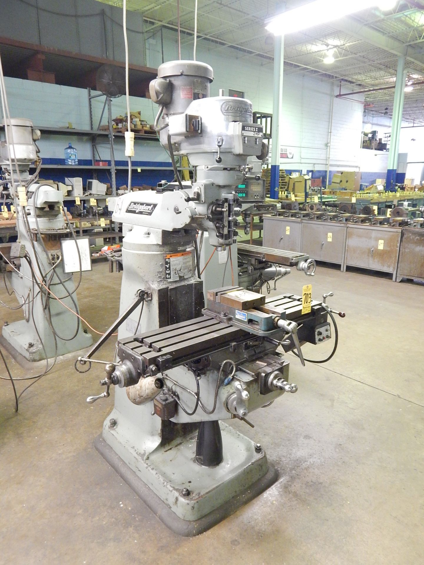 Bridgeport Series I, 2 HP Vertical Mill, s/n 12BR238455, 9 In. X 42 In. Table, Chrome Ways, Mitutoyo - Image 2 of 10