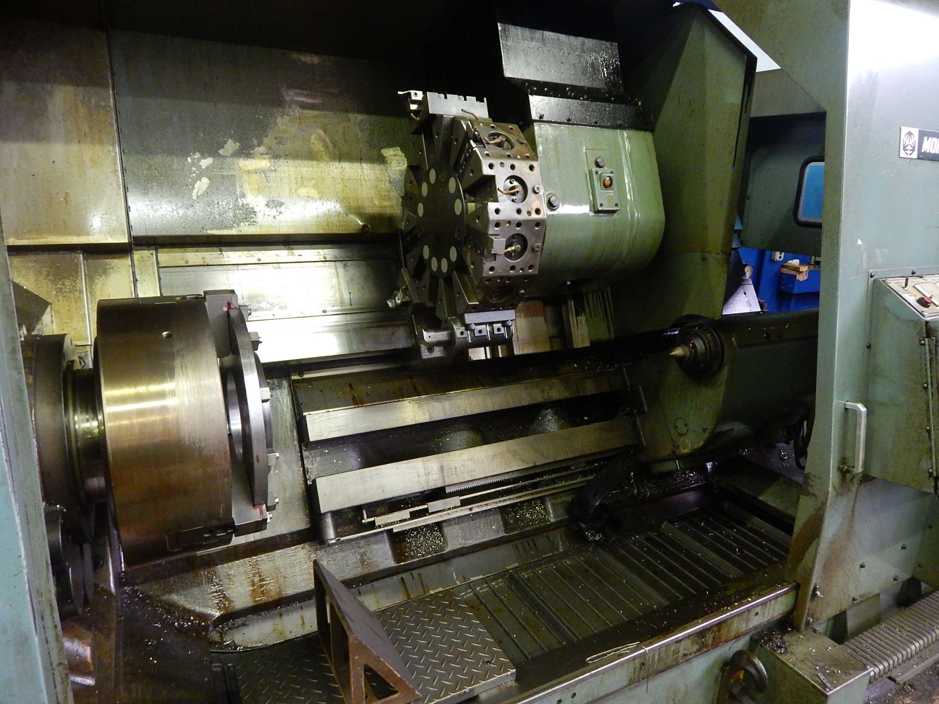 Mori Seiki Model SL-7B CNC Turning Center, s/n 218, Fanuc 6TB CNC Control, 6 Inch Spindle - Image 4 of 11