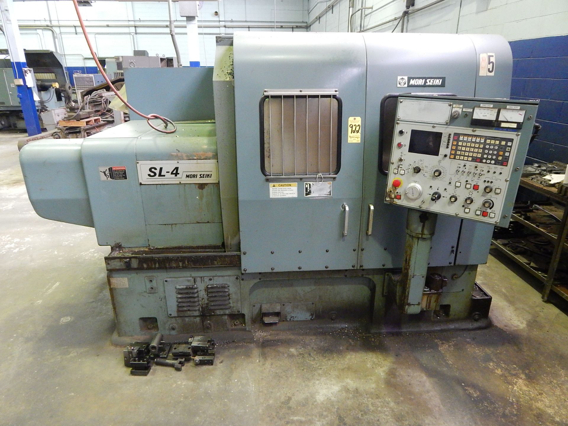 Mori Seiki SL-4B CNC Turning Center, s/n 837, Yasnac 2000G-II CNC Control, 12 in. 3-Jaw Chuck, 25. - Image 11 of 11