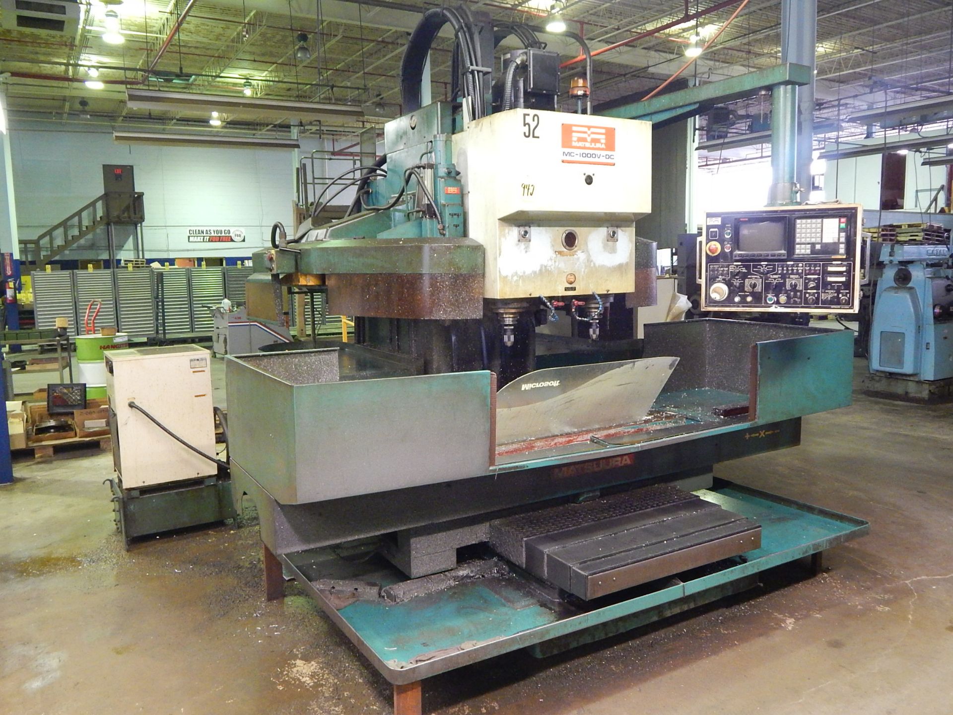 Matsuura Model MC-1000V-DC Twin Spindle CNC Vertical Machining Center, s/n 880206545, New 1988,