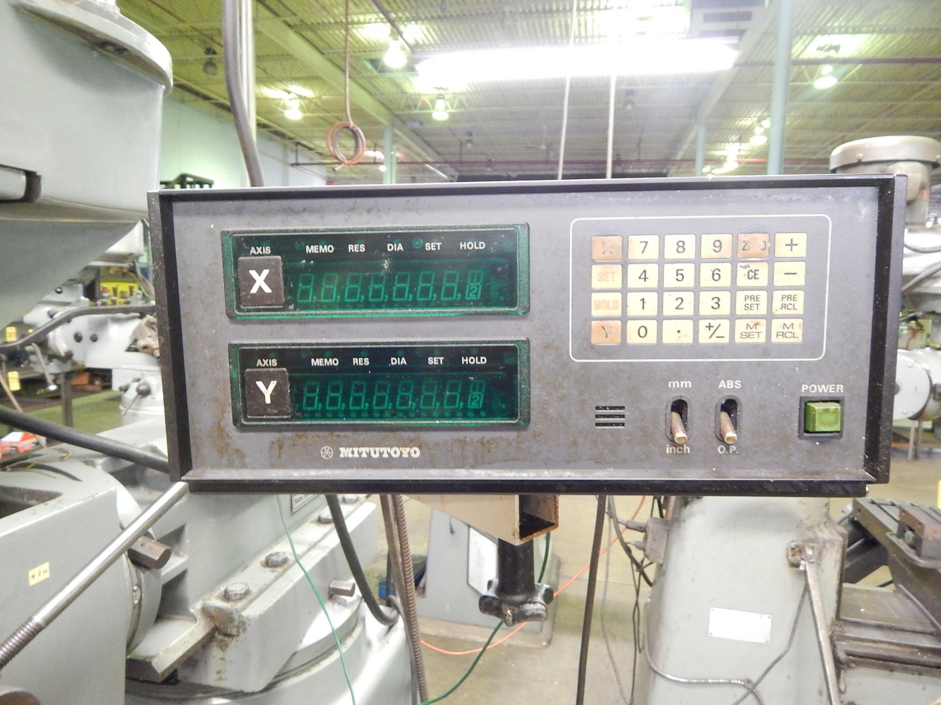 Ex-Cell-O Model 602 Vertical Mill, s/n 6029237, Mitutoyo D.R.O., Servo Power Table Feed - Image 6 of 11