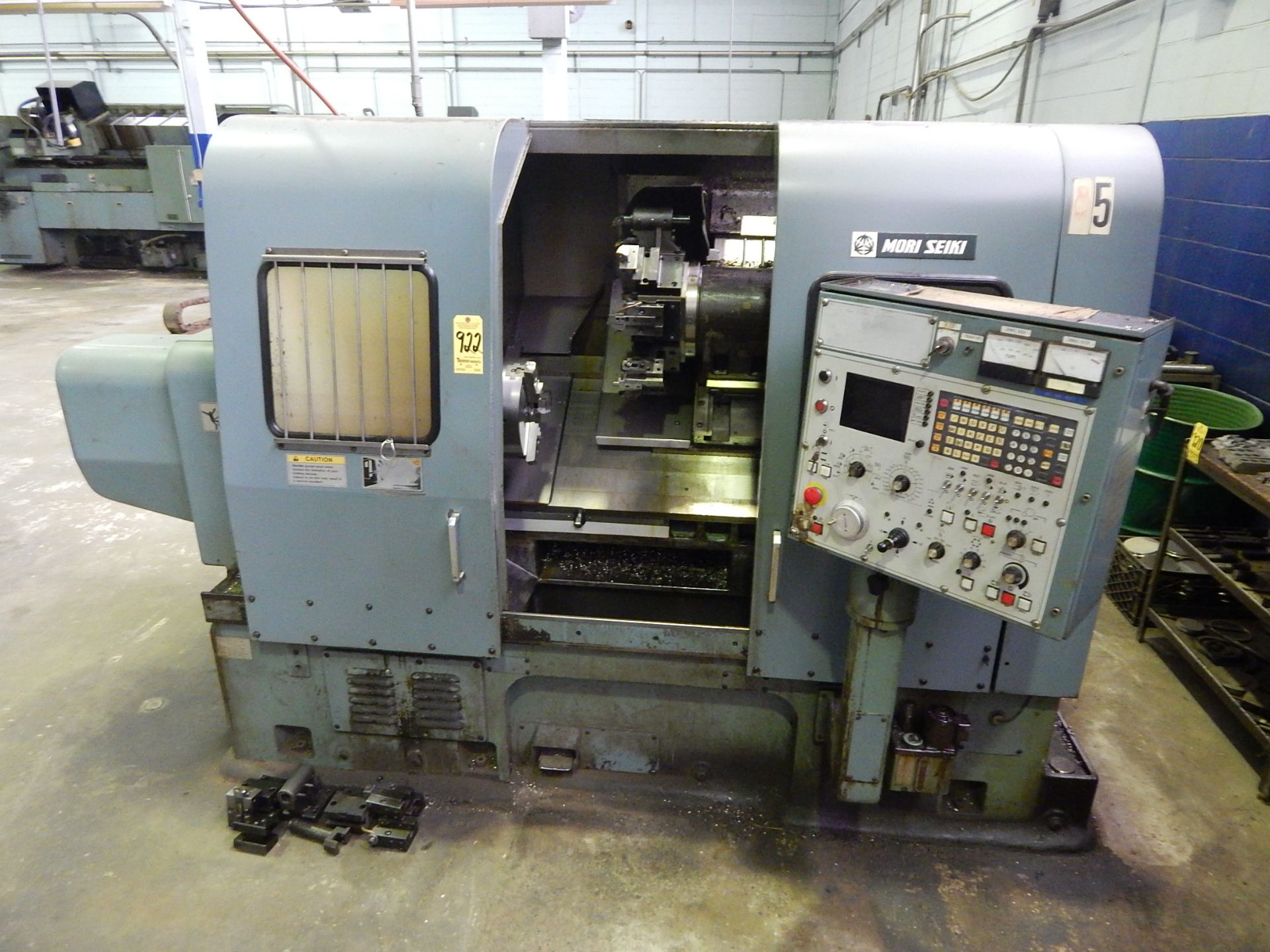 Mori Seiki SL-4B CNC Turning Center, s/n 837, Yasnac 2000G-II CNC Control, 12 in. 3-Jaw Chuck, 25. - Image 2 of 11