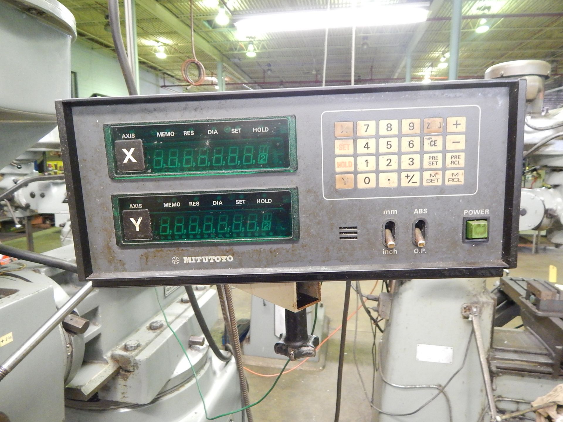 Ex-Cell-O Model 602 Vertical Mill, s/n 6029237, Mitutoyo D.R.O., Servo Power Table Feed - Image 9 of 11