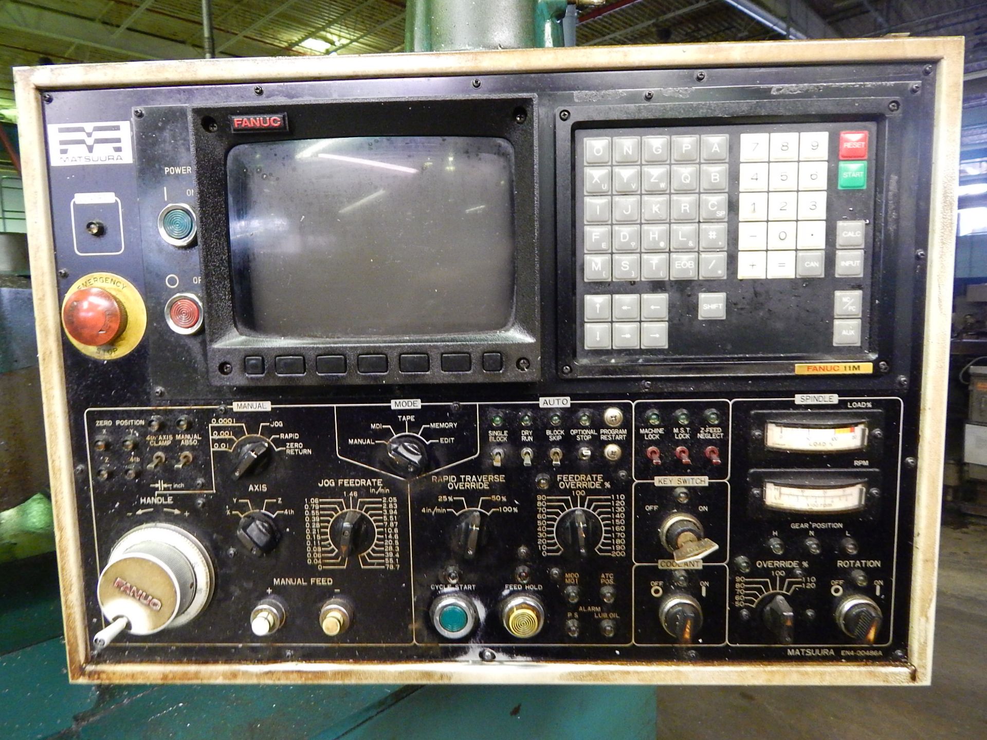 Matsuura Model MC-1000V-DC Twin Spindle CNC Vertical Machining Center, s/n 880206545, New 1988, - Image 5 of 12