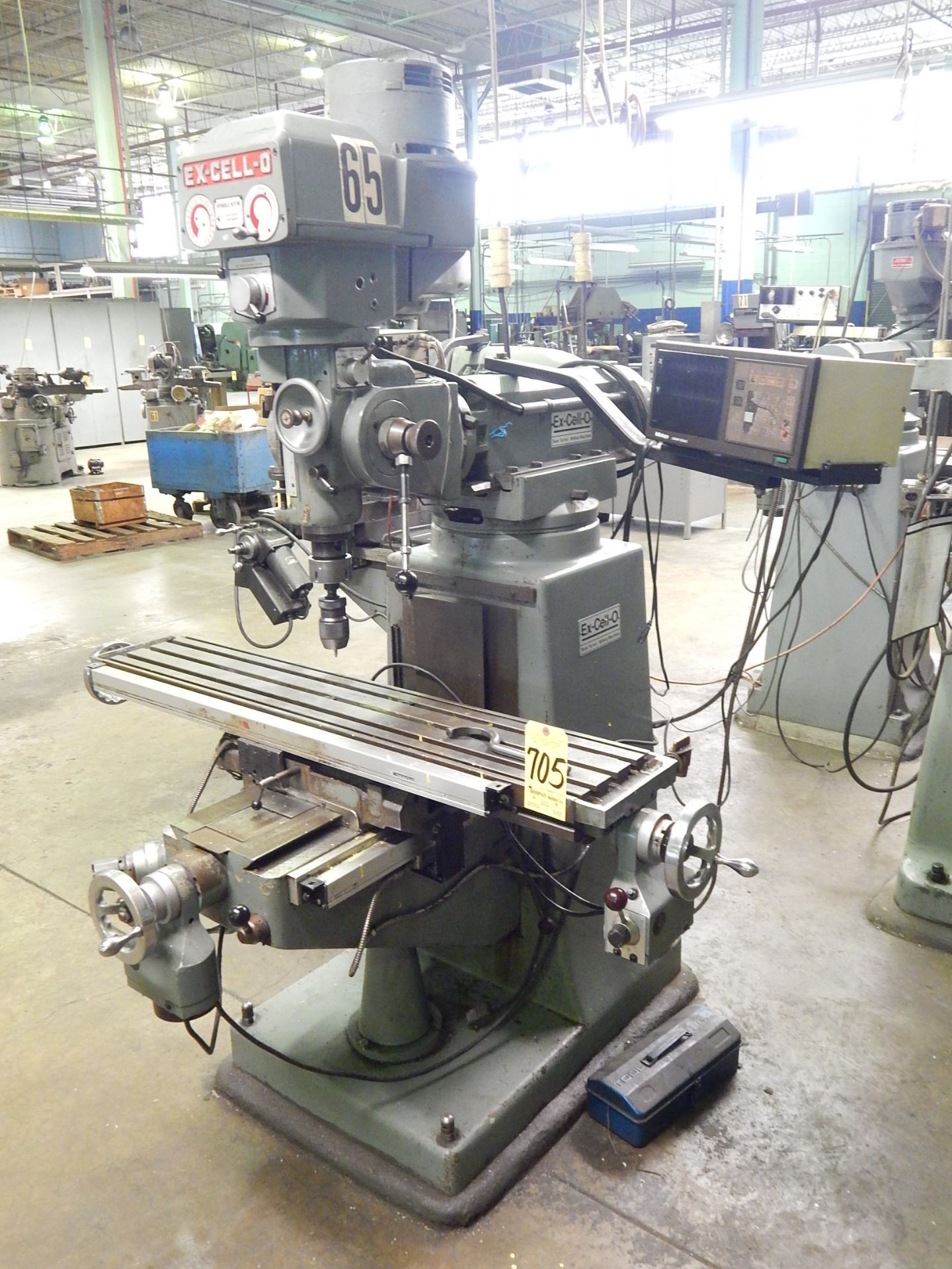 Ex-Cell-O Model 602 Vertical Mill, s/n 6029538, Mitutoyo D.R.O., Servo Power Table Feed - Image 2 of 8