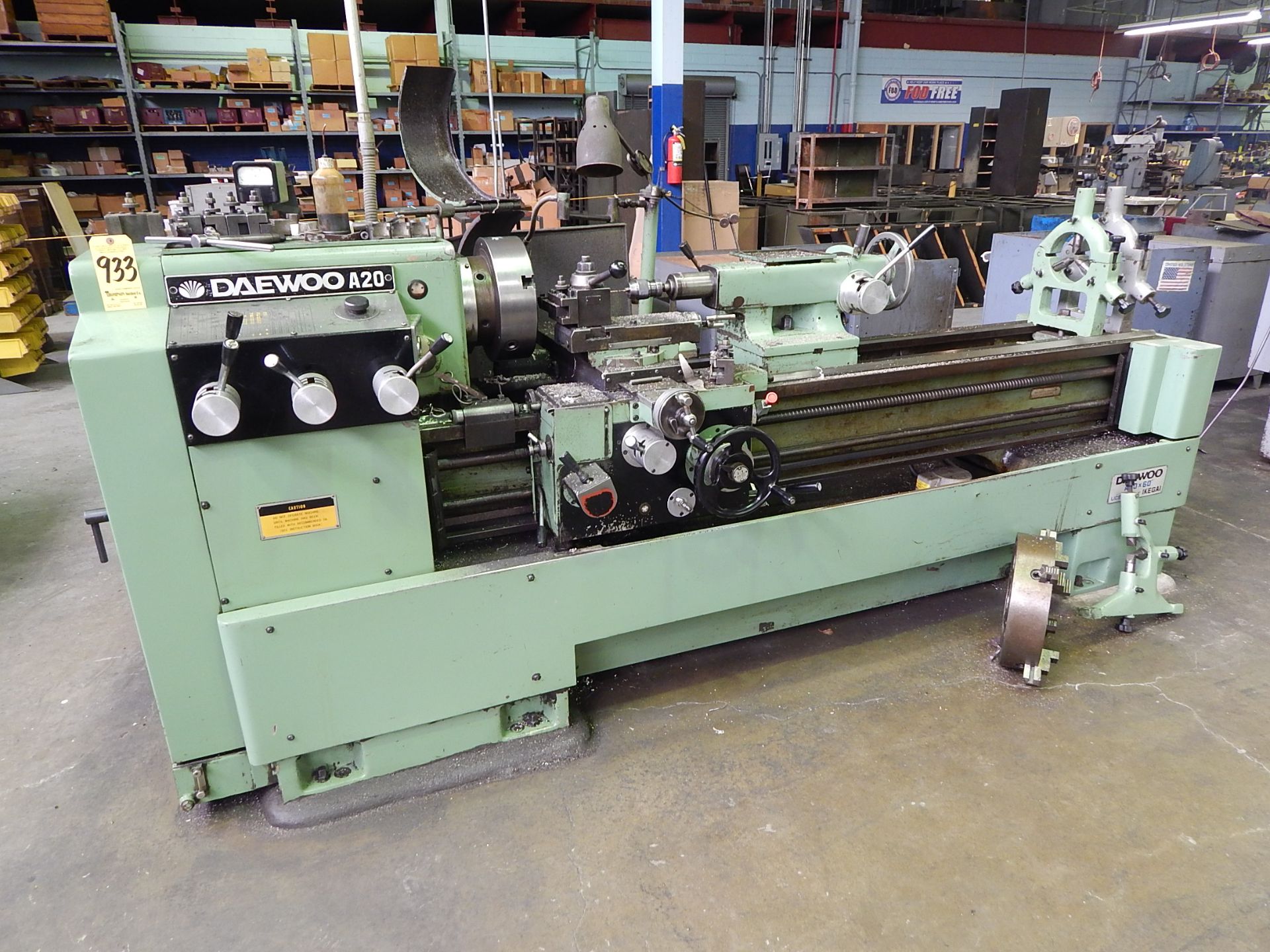 Daewoo/Ikegai Model A20 Engine Lathe, s/n 150149, 20 In. X 60 In. Capacity, Inch/Metric,12 Inch 3- - Image 2 of 13