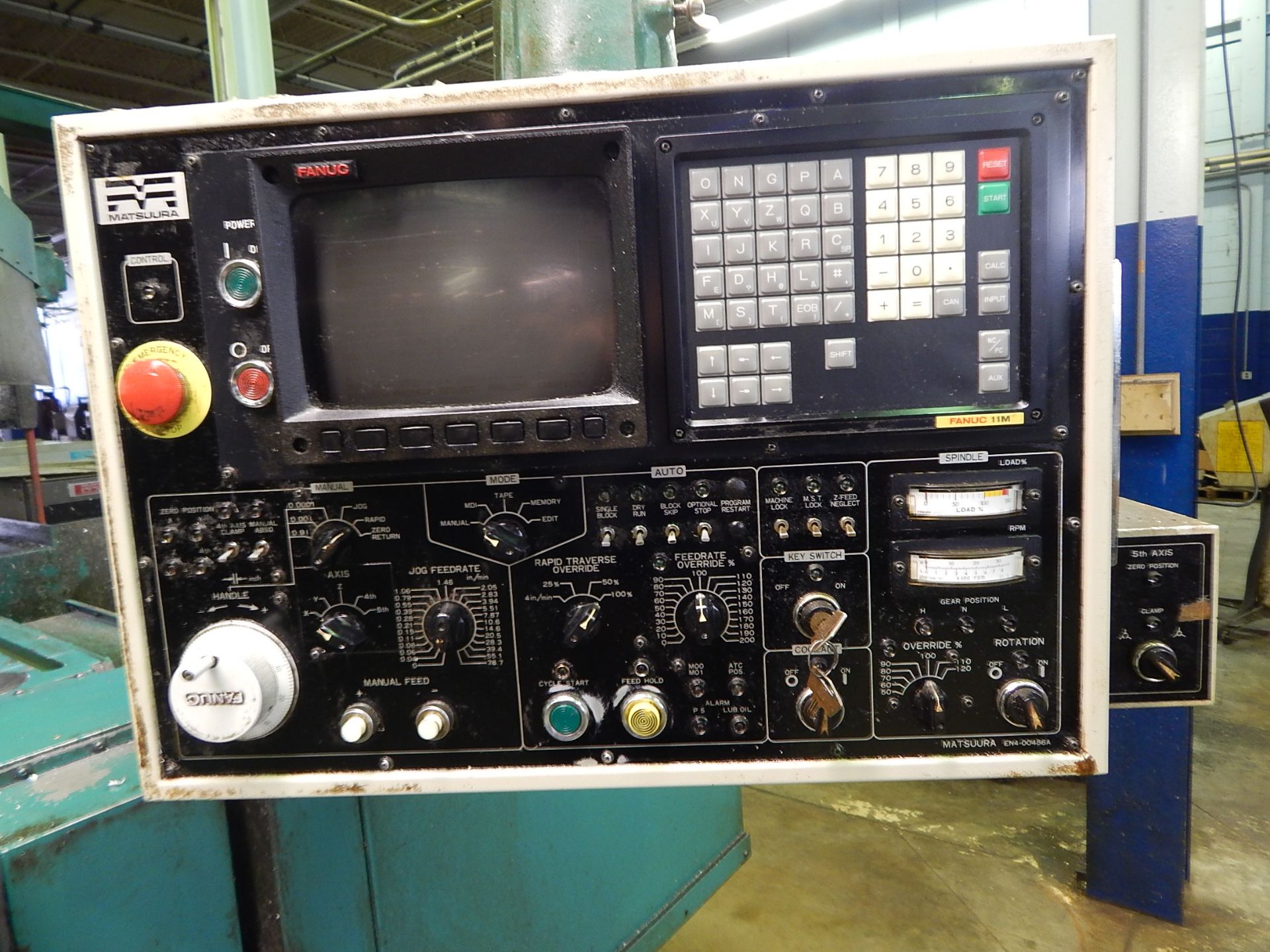 Matsuura Model MC-1000V-DC Twin Spindle CNC Vertical Machining Center, s/n 890307598, New 1989, - Image 10 of 15