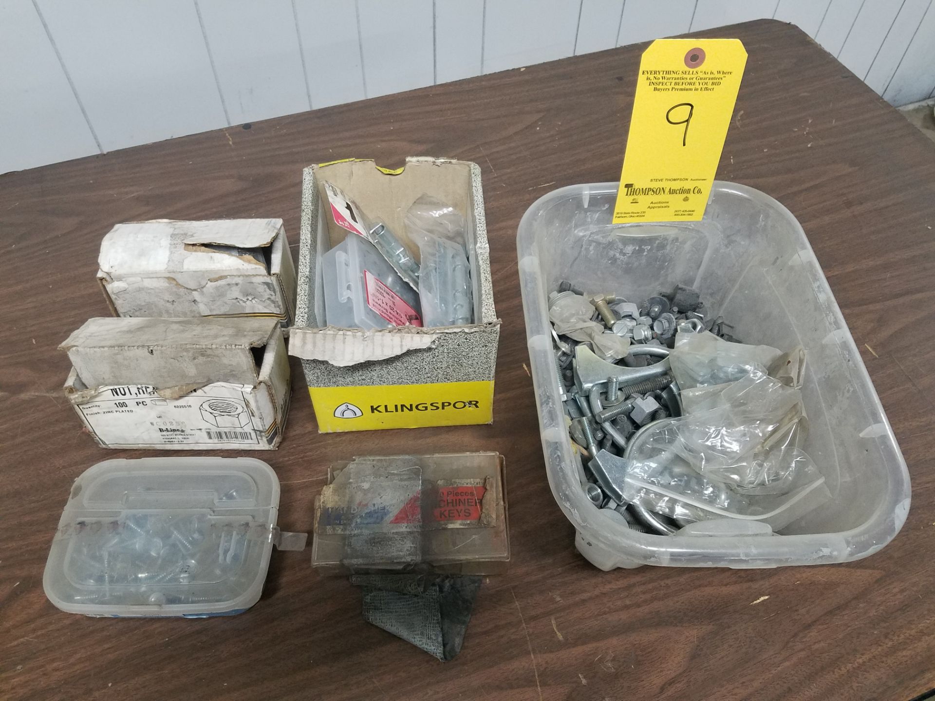 Lot, Miscellaneous Bolts and Machine Keys