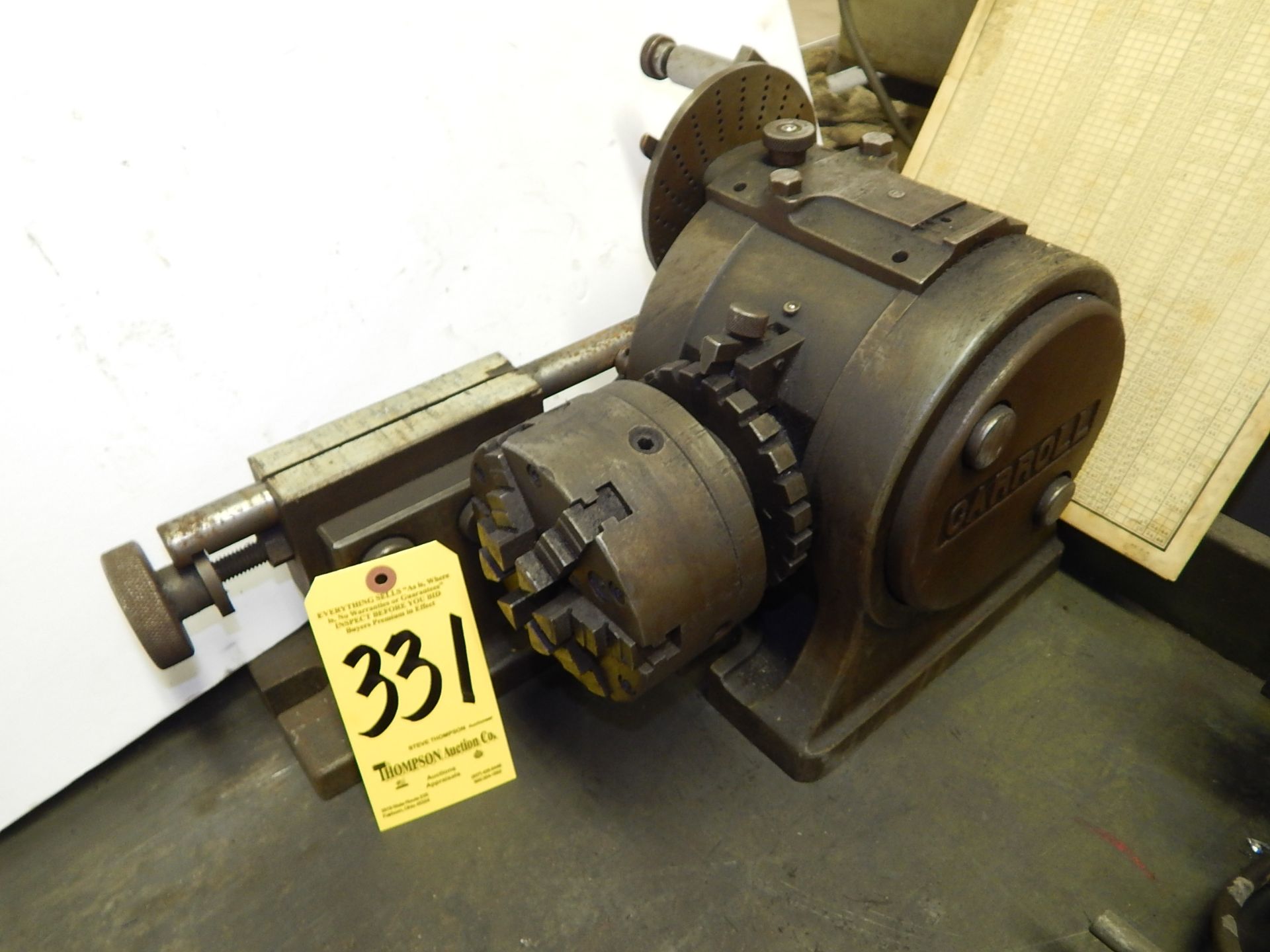 Carroll Dividing Head with 5 Inch 6-Jaw Chuck and Tailstock